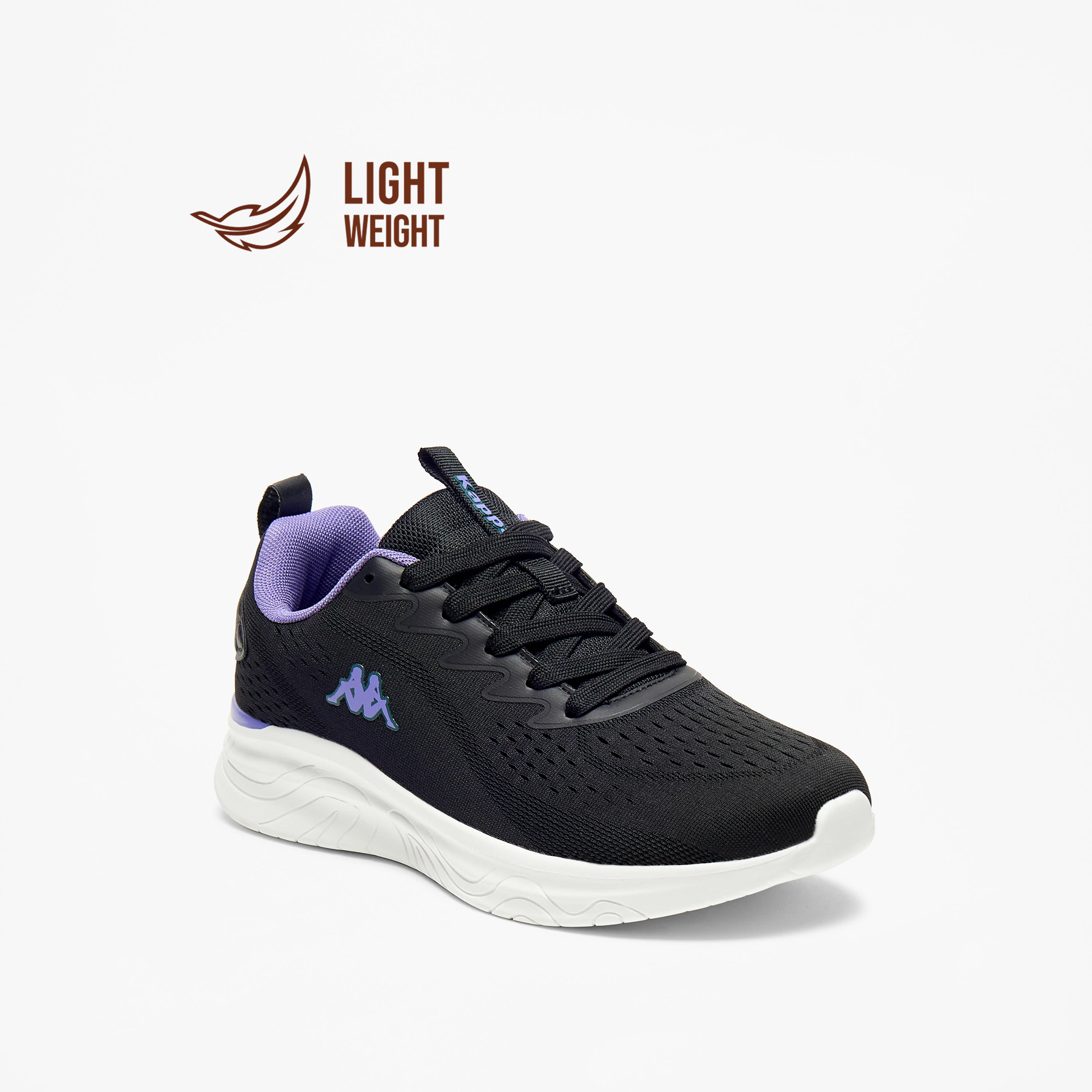 Kappa Women's Textured Sports Shoes with Lace-Up Closure-women-shoes-sneakers-image-1