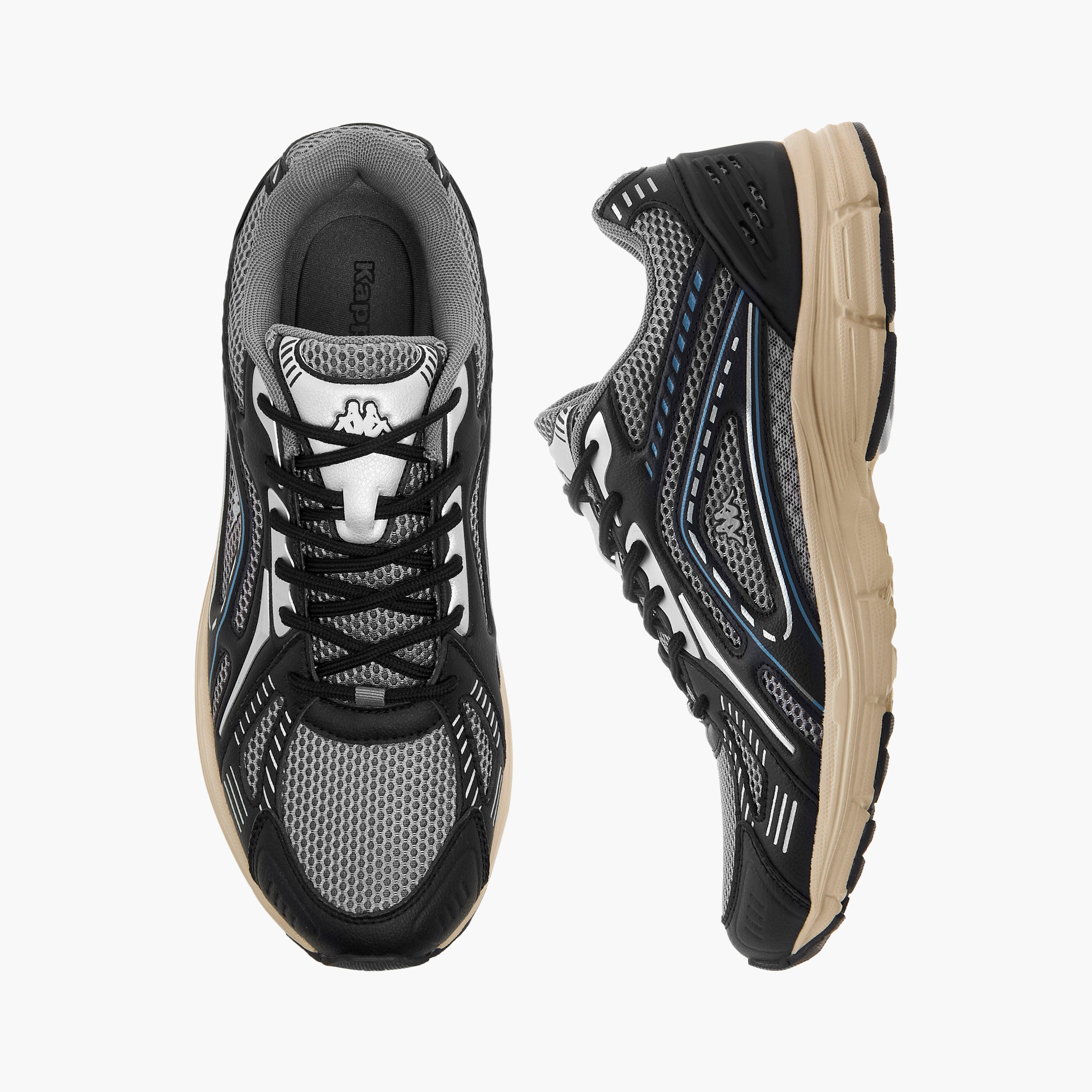 Kappa Men Panelled Lace-Up Sports Shoes-men-shoes-sports-image-1