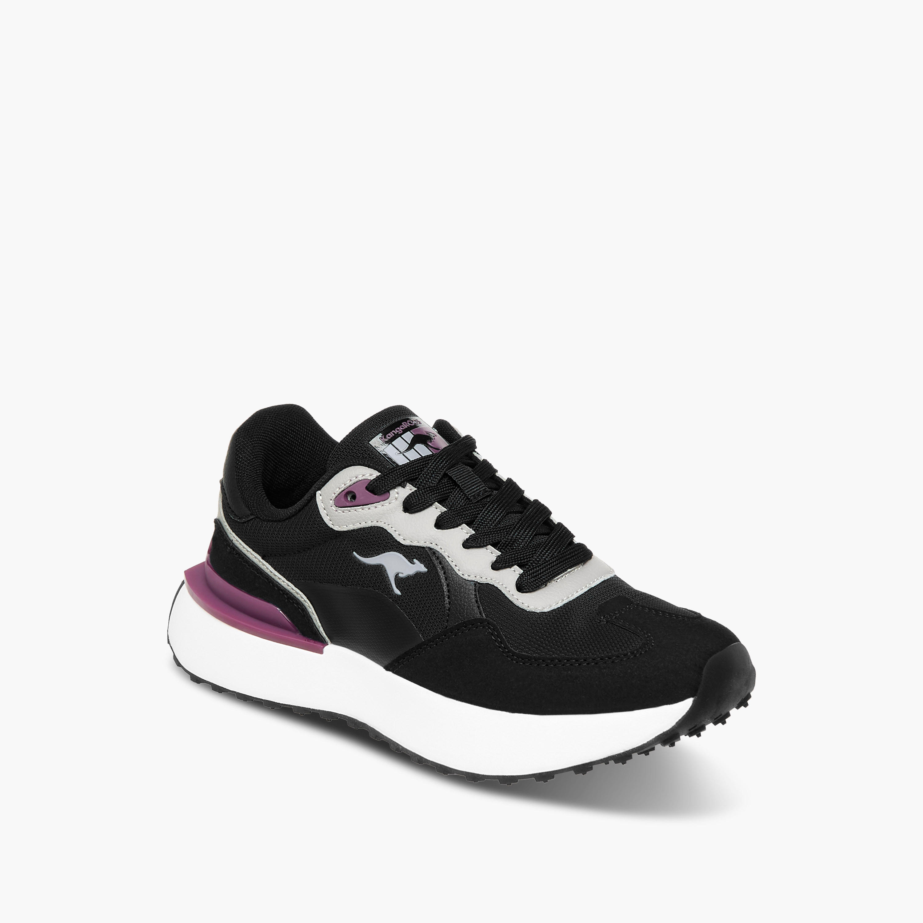 KangaROOS Women's Panelled Lace-Up Sports Shoes-women-shoes-sports-image-2