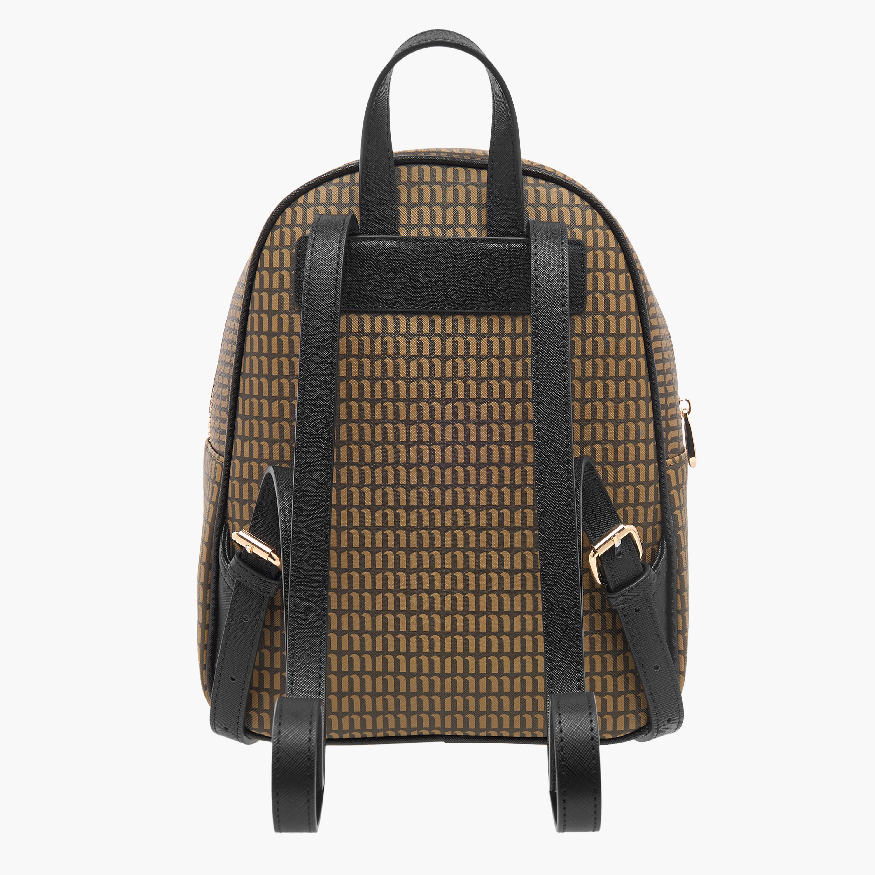شنطة ظهر بحمالات قابلة للتعديل وسحّاب إغلاق وطبعات مونوجرام من ميسي-women-bagsandwallets-backpacks-image-4
