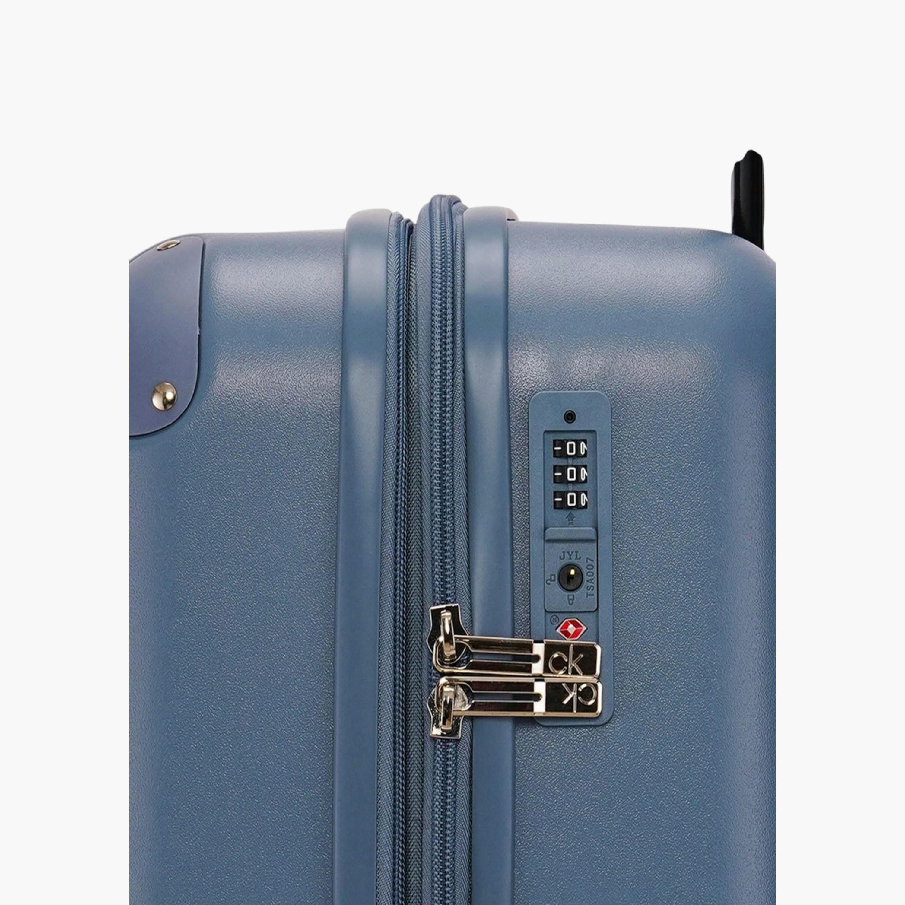 Calvin Klein Textured Hardcase Trolley Bag with Telescopic Handle-travel-luggagesandbags-luggage-image-10