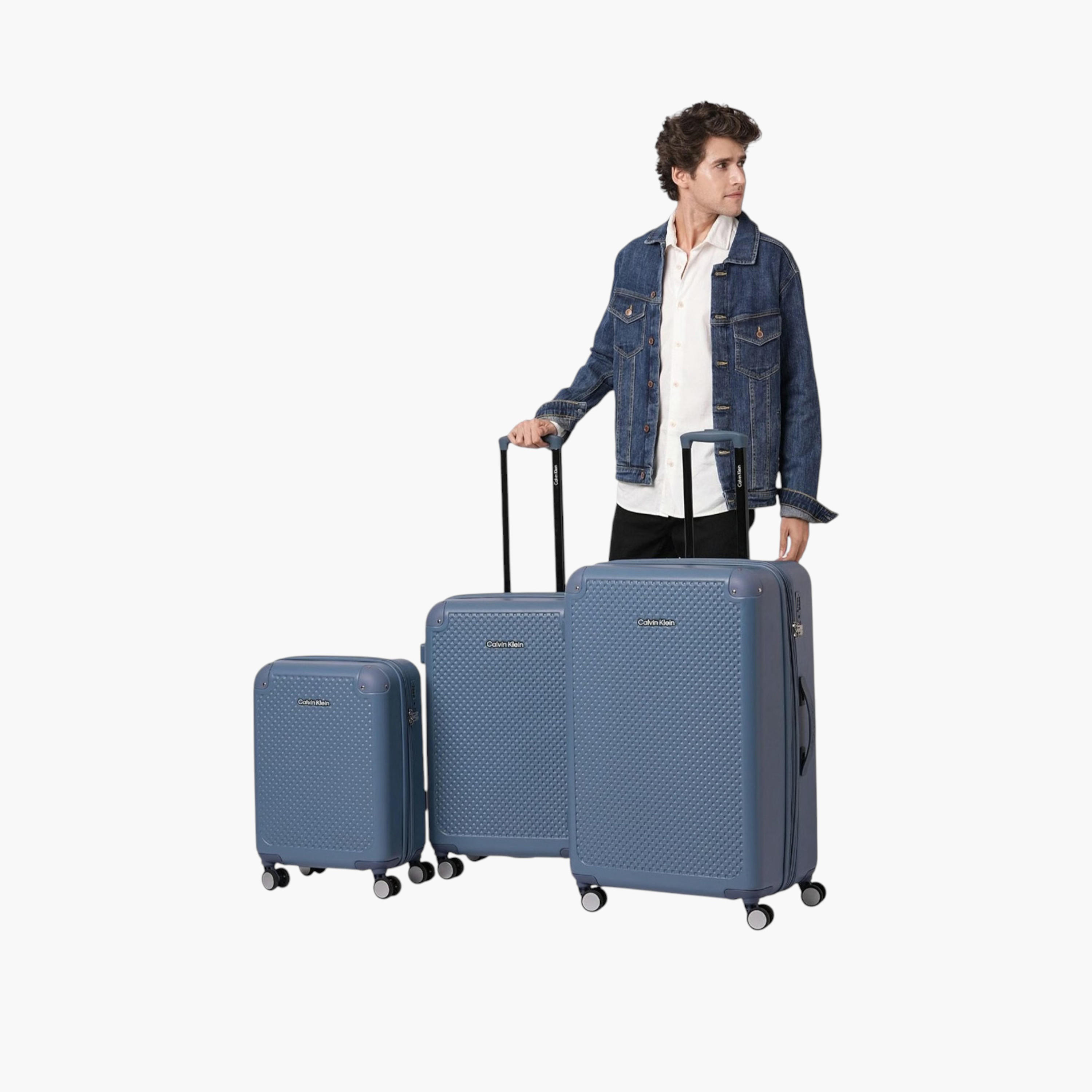 Calvin Klein Textured Hardcase Trolley Bag with Telescopic Handle-travel-luggagesandbags-luggage-image-12