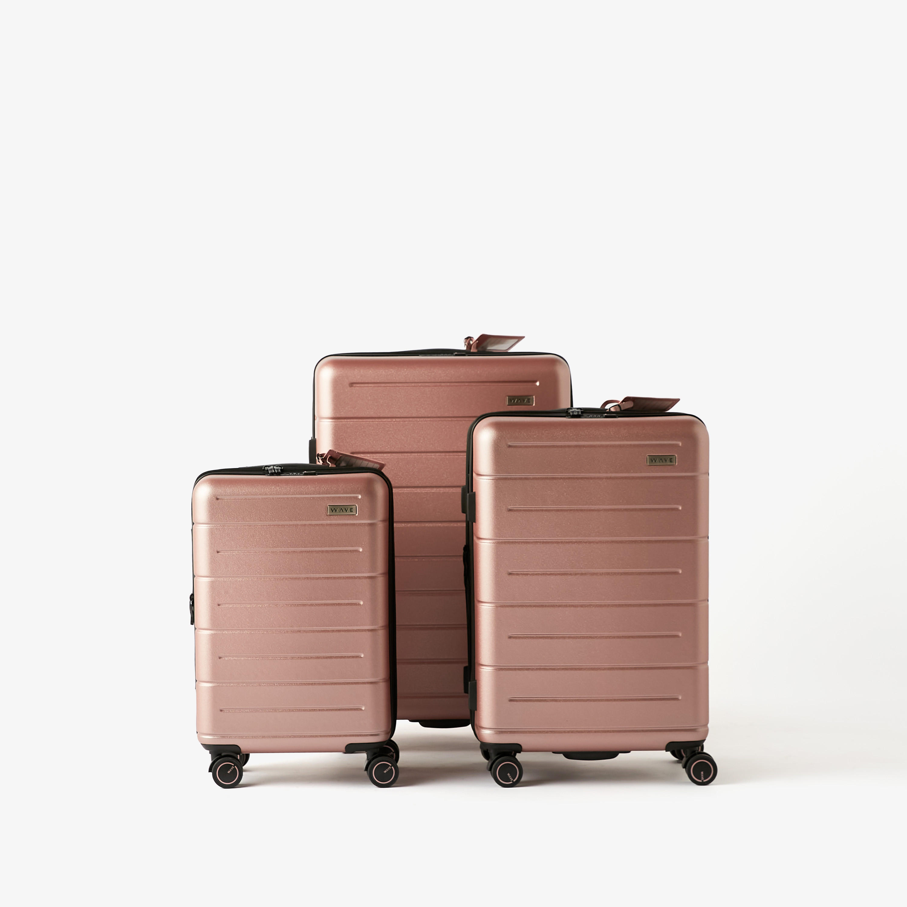 شنطة سفر ترولي صلبة بارزة الملمس بمقبض قابل للسحب من ويف - شنطة شحن 28 بوصة -travel-luggagesandbags-luggage-image-2