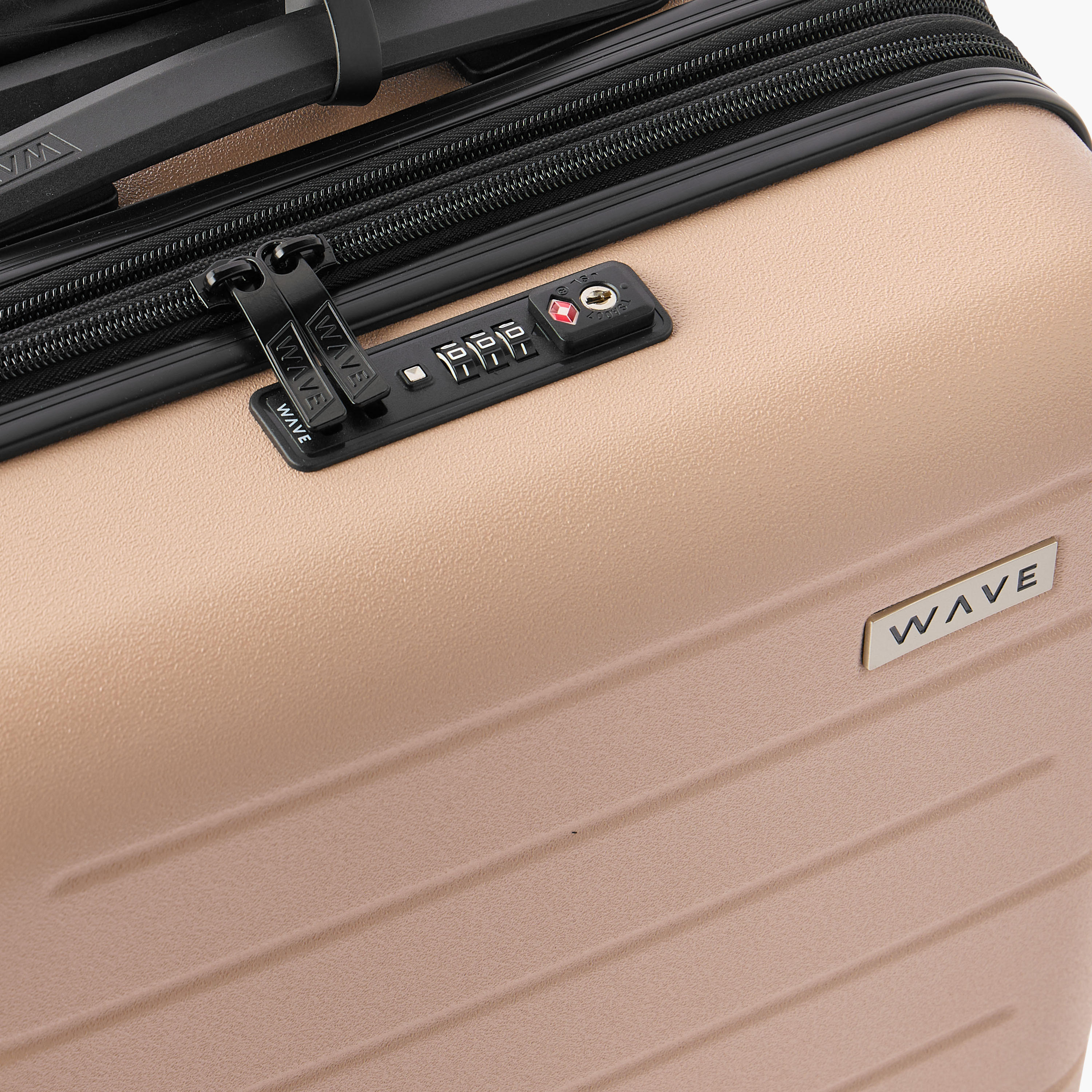 WAVE Textured Hardcase Luggage Trolley with Retractable Handle - 24 inches Check-in Bag-travel-luggagesandbags-luggage-image-4