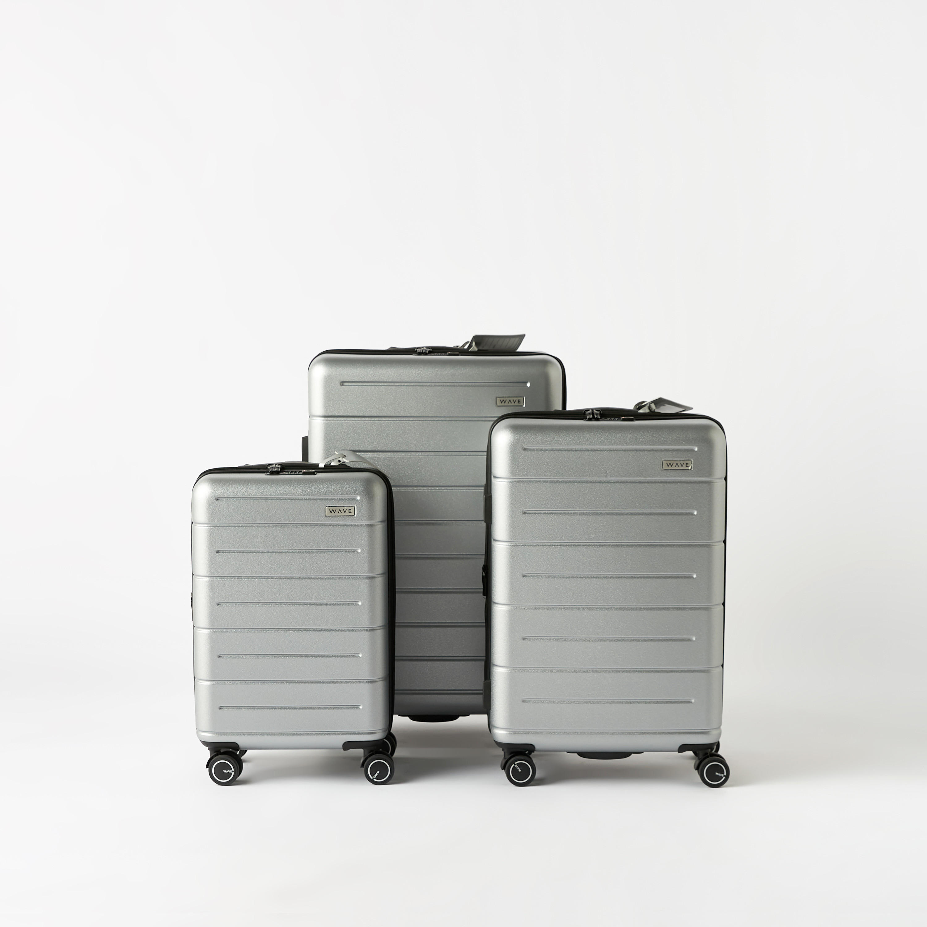 WAVE Textured Hardcase Luggage Trolley with Retractable Handle - 24 inches Check-in Bag-travel-luggagesandbags-luggage-image-2