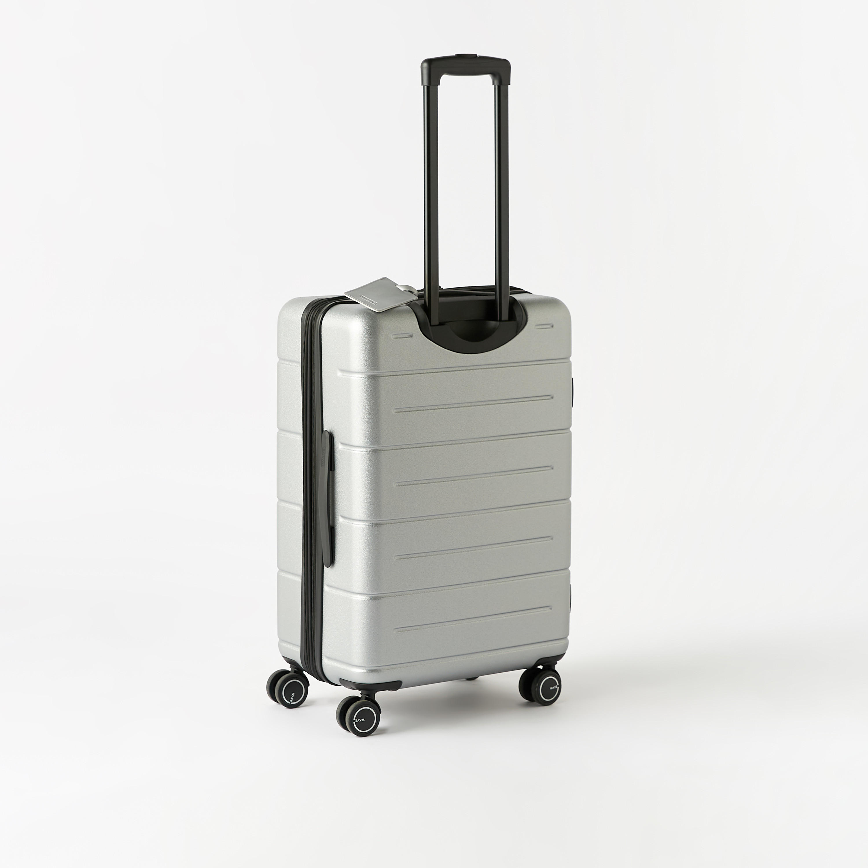 WAVE Textured Hardcase Luggage Trolley with Retractable Handle - 24 inches Check-in Bag-travel-luggagesandbags-luggage-image-4