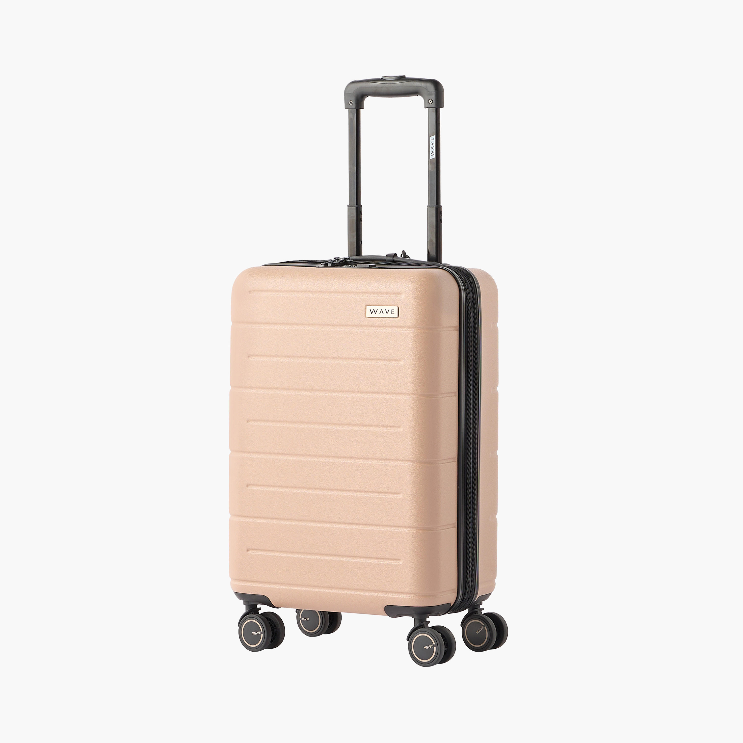 WAVE Textured Hardcase Luggage Trolley with Retractable Handle - 20 inches Cabin Bag-travel-luggagesandbags-luggage-image-1