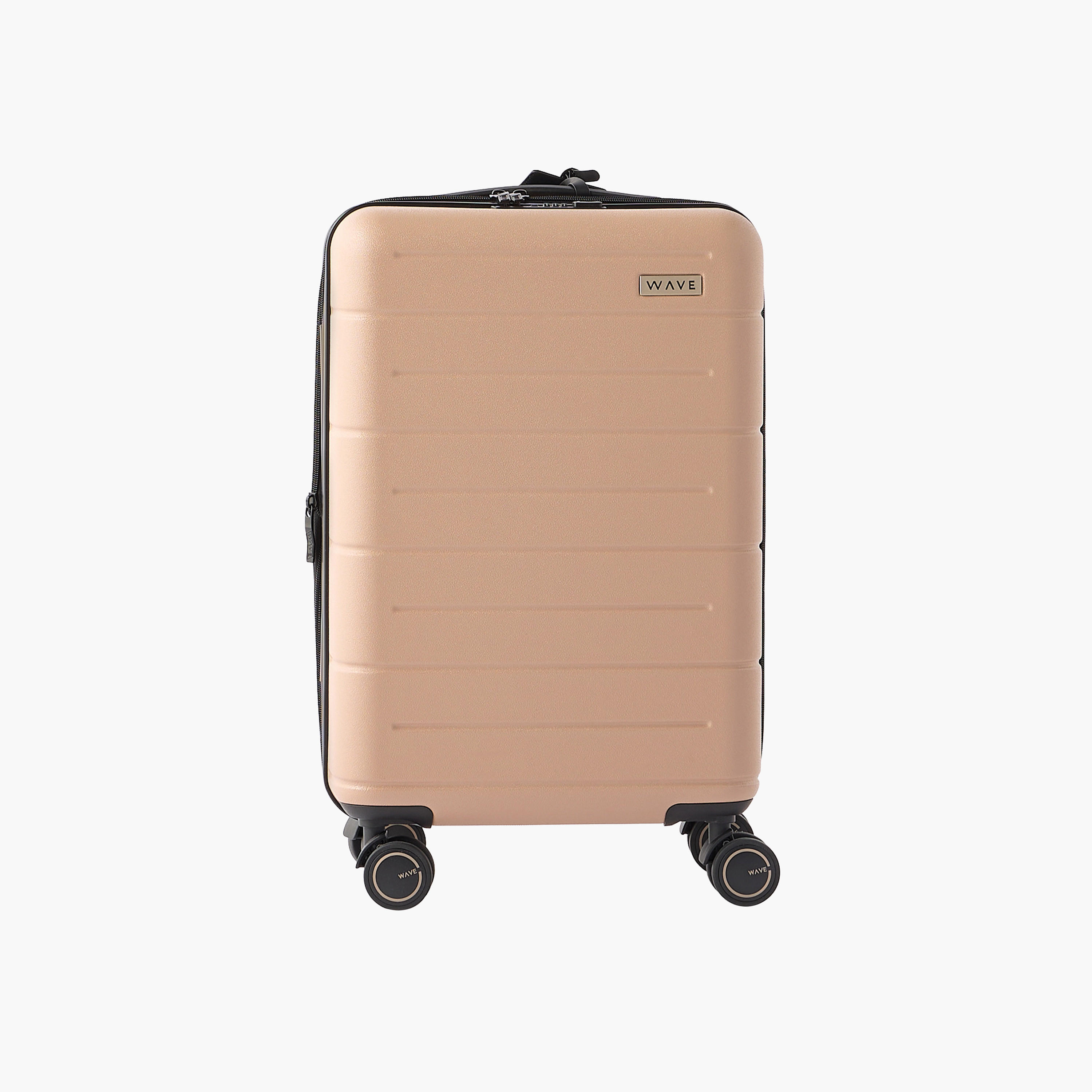 WAVE Textured Hardcase Luggage Trolley with Retractable Handle - 20 inches Cabin Bag-travel-luggagesandbags-luggage-image-2