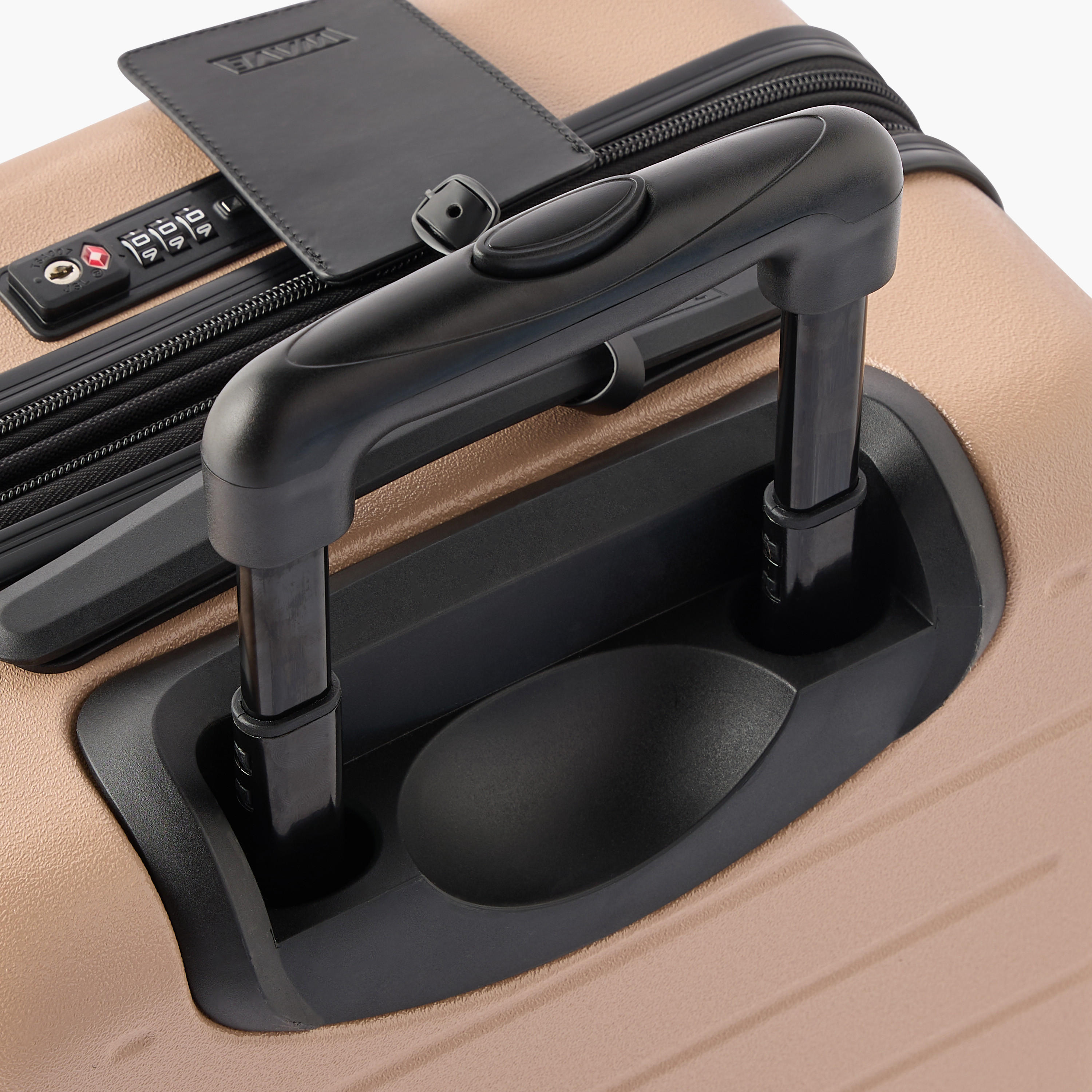 WAVE Textured Hardcase Luggage Trolley with Retractable Handle - 20 inches Cabin Bag-travel-luggagesandbags-luggage-image-6