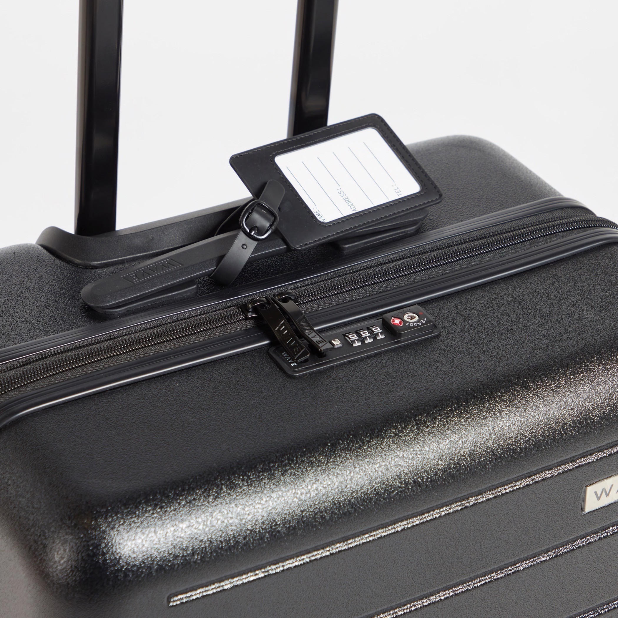 WAVE Textured Hardcase Luggage Trolley with Retractable Handle - 20 inches Cabin Bag-travel-luggagesandbags-luggage-image-4