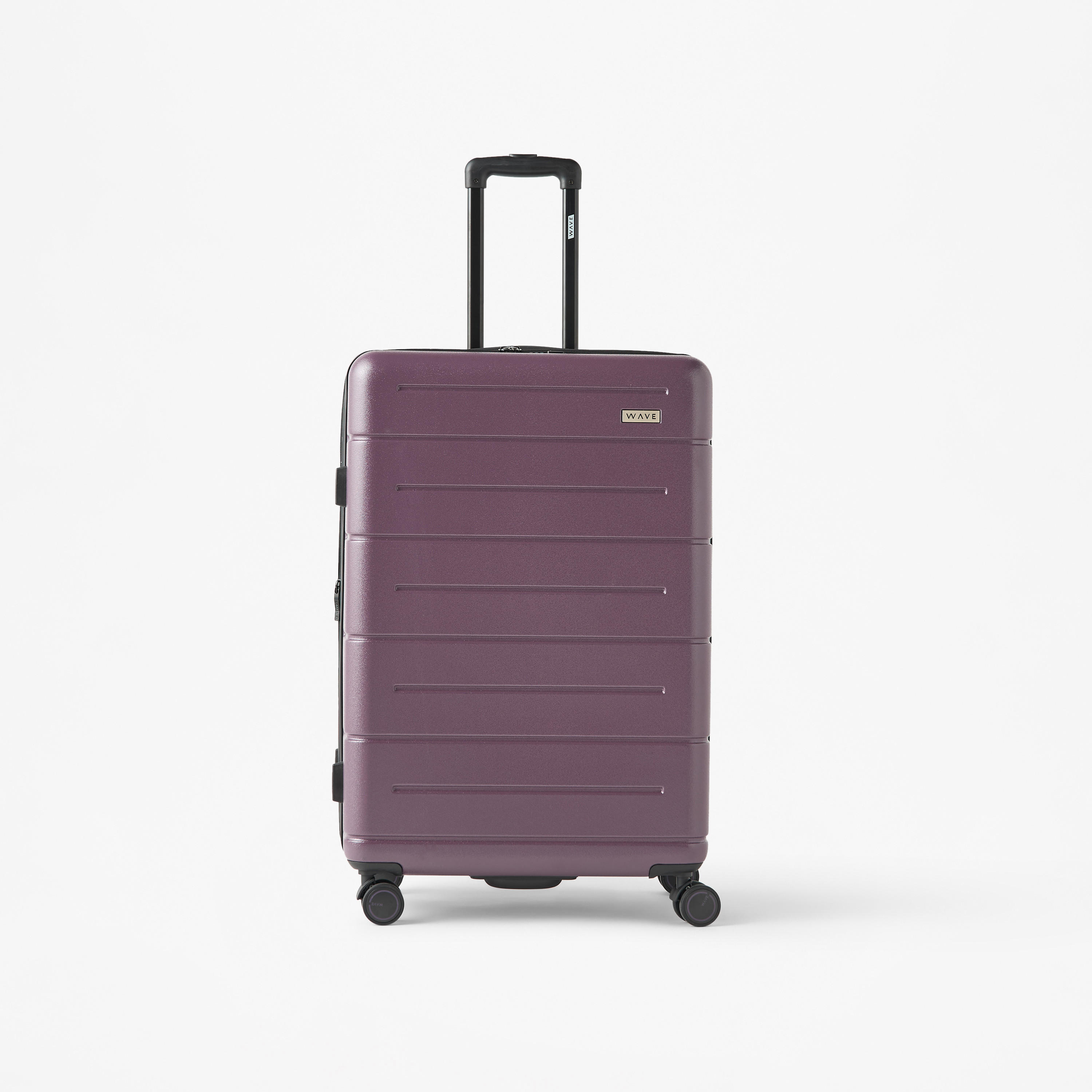 WAVE Textured Hardcase Luggage Trolley Bag with Retractable Handle-travel-luggagesandbags-luggage-image-1