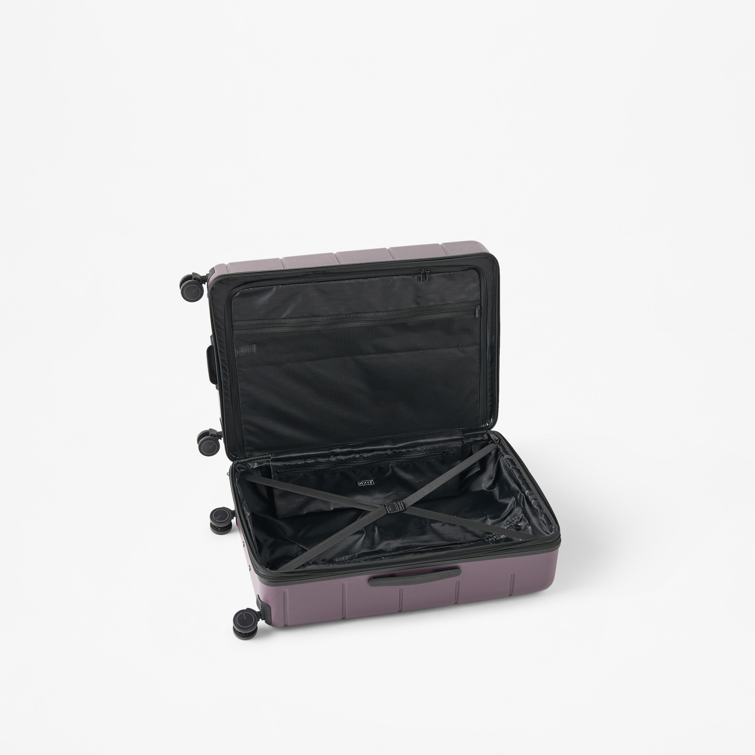 WAVE Textured Hardcase Luggage Trolley Bag with Retractable Handle-travel-luggagesandbags-luggage-image-5