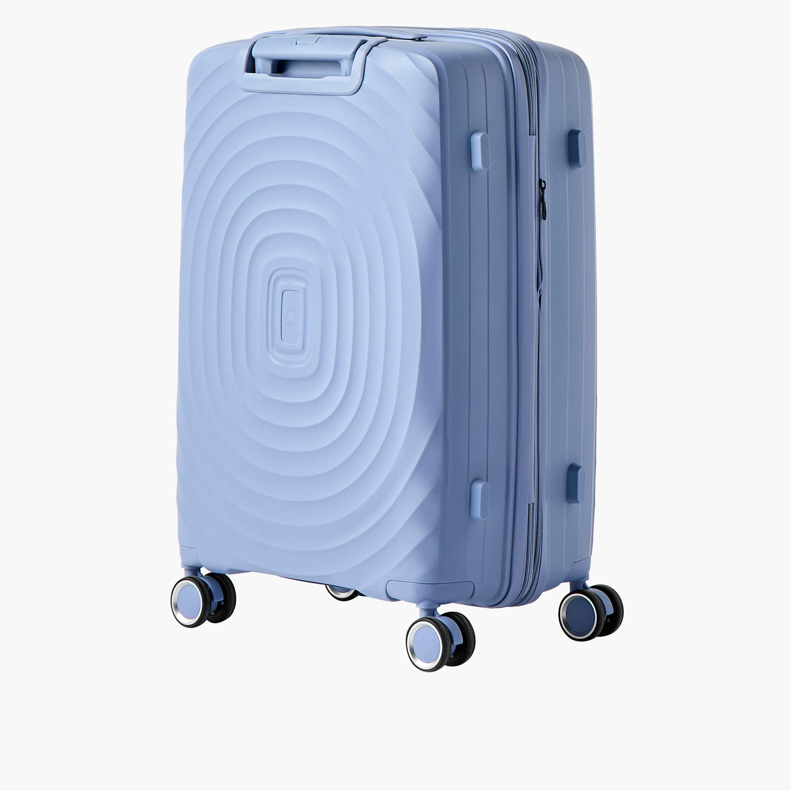 WAVE Textured Hardcase Trolley Bag with Retractable Handle - 24 Inches Check-in Bag-travel-luggagesandbags-luggage-image-3