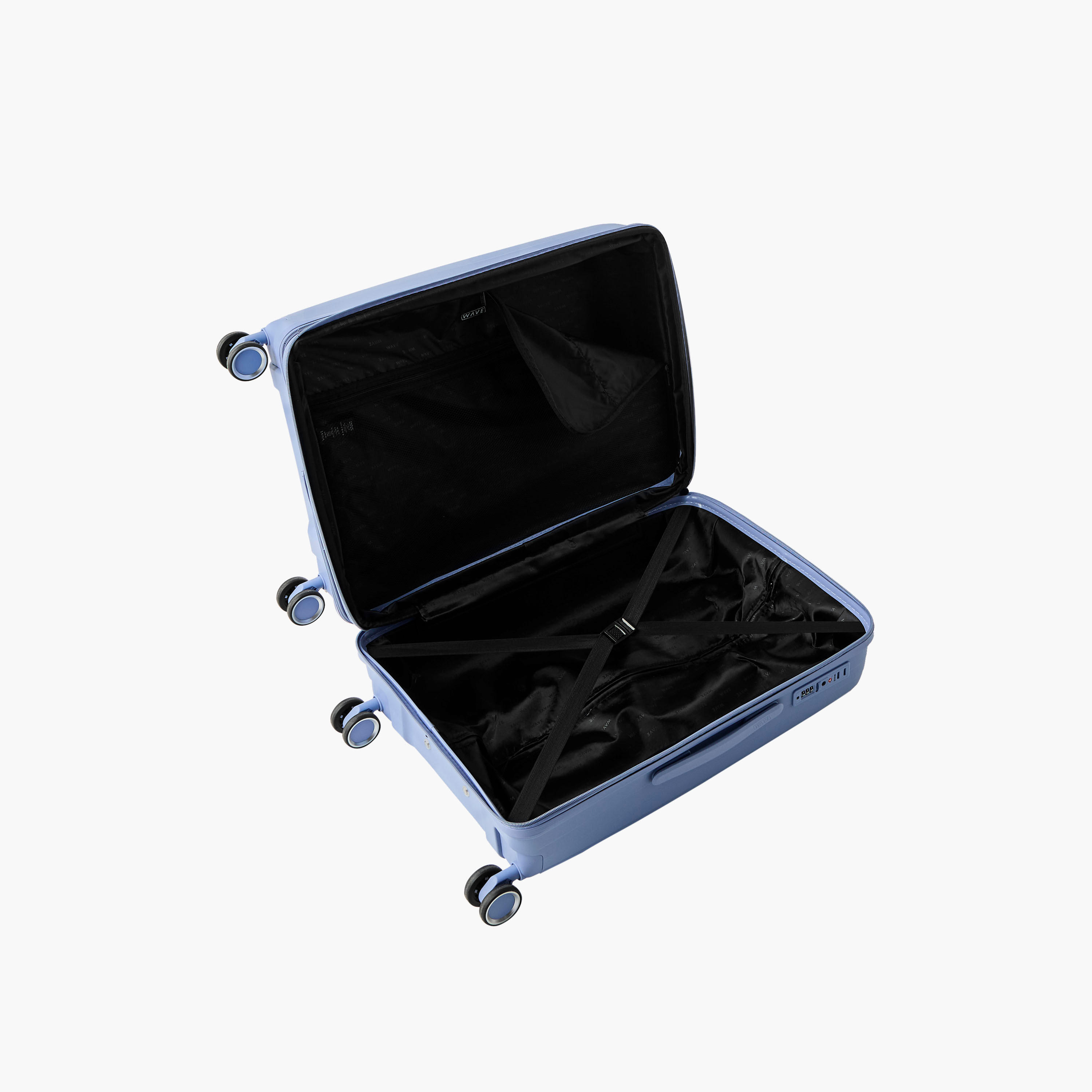 WAVE Textured Hardcase Trolley Bag with Retractable Handle - 24 Inches Check-in Bag-travel-luggagesandbags-luggage-image-4