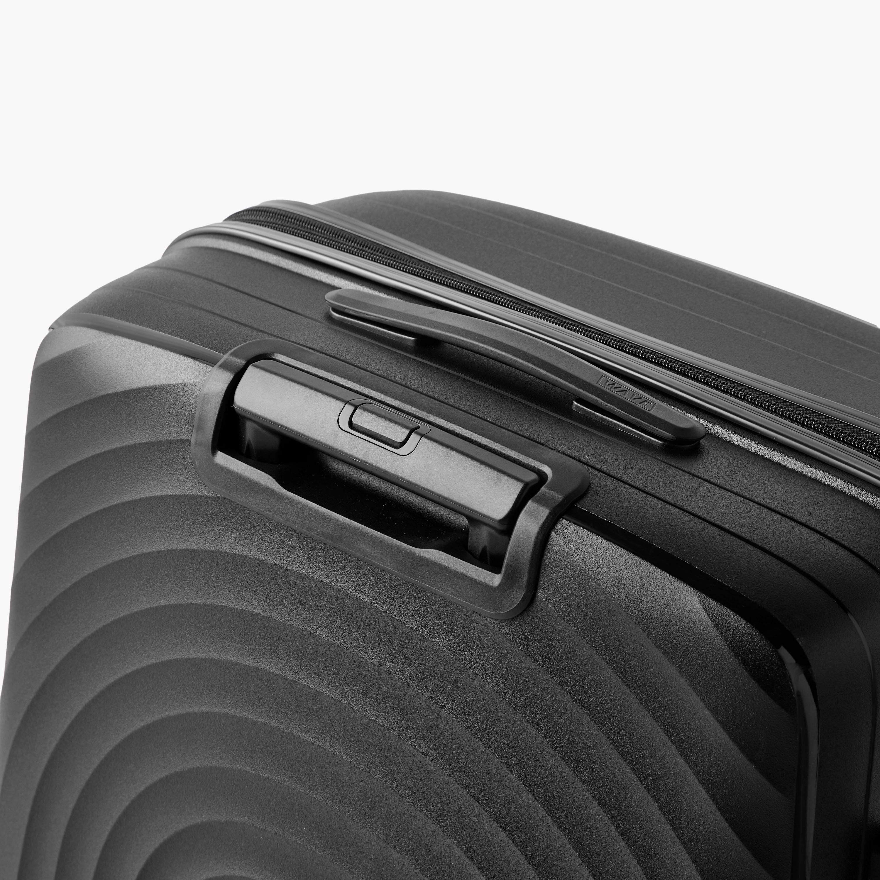 WAVE Textured Hardcase Trolley Bag with Retractable Handle - 20 Inches Check-in Bag-travel-luggagesandbags-luggage-image-6