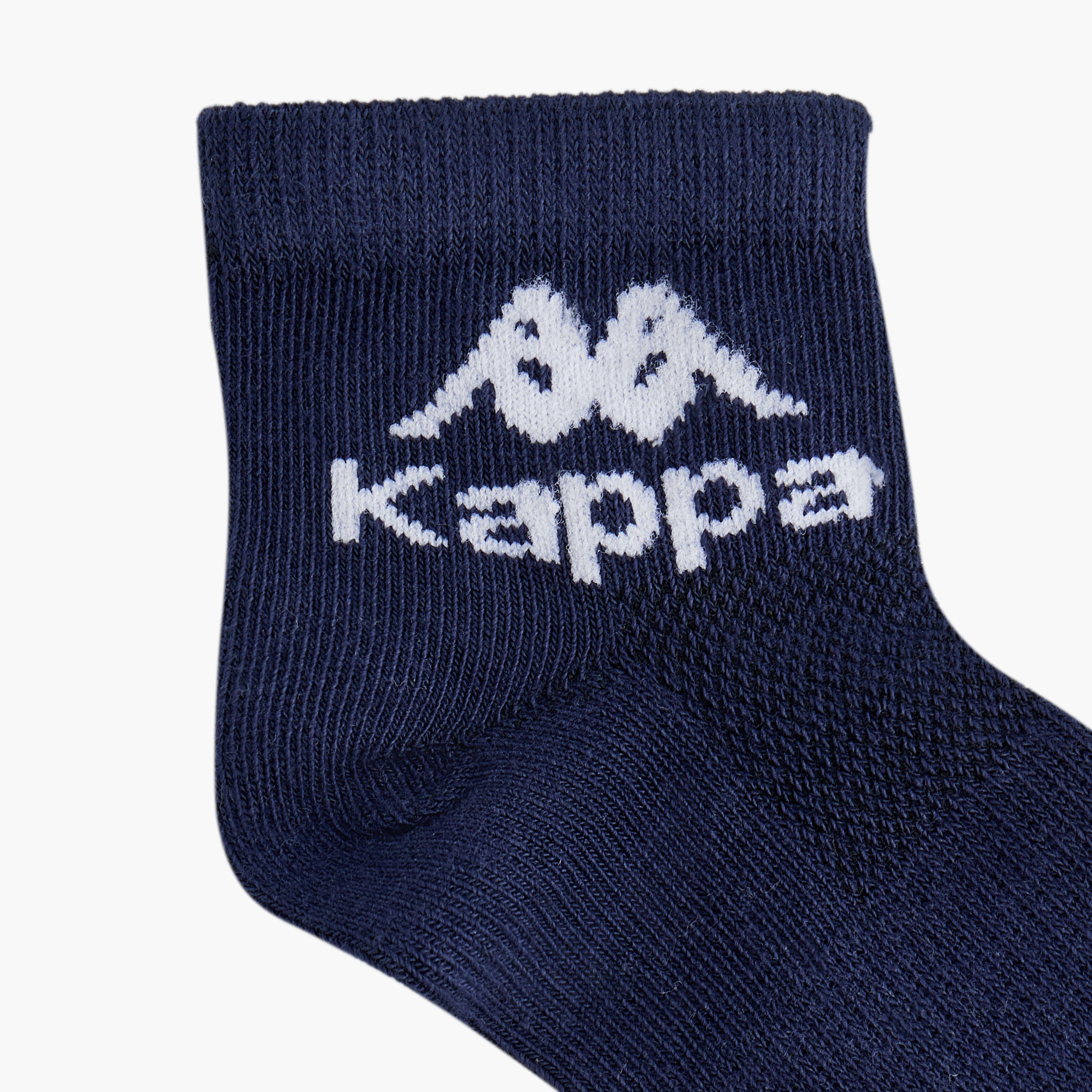 Kappa Logo Detail Ankle Length Socks - Set of 5-girls-accessories-socks-image-3