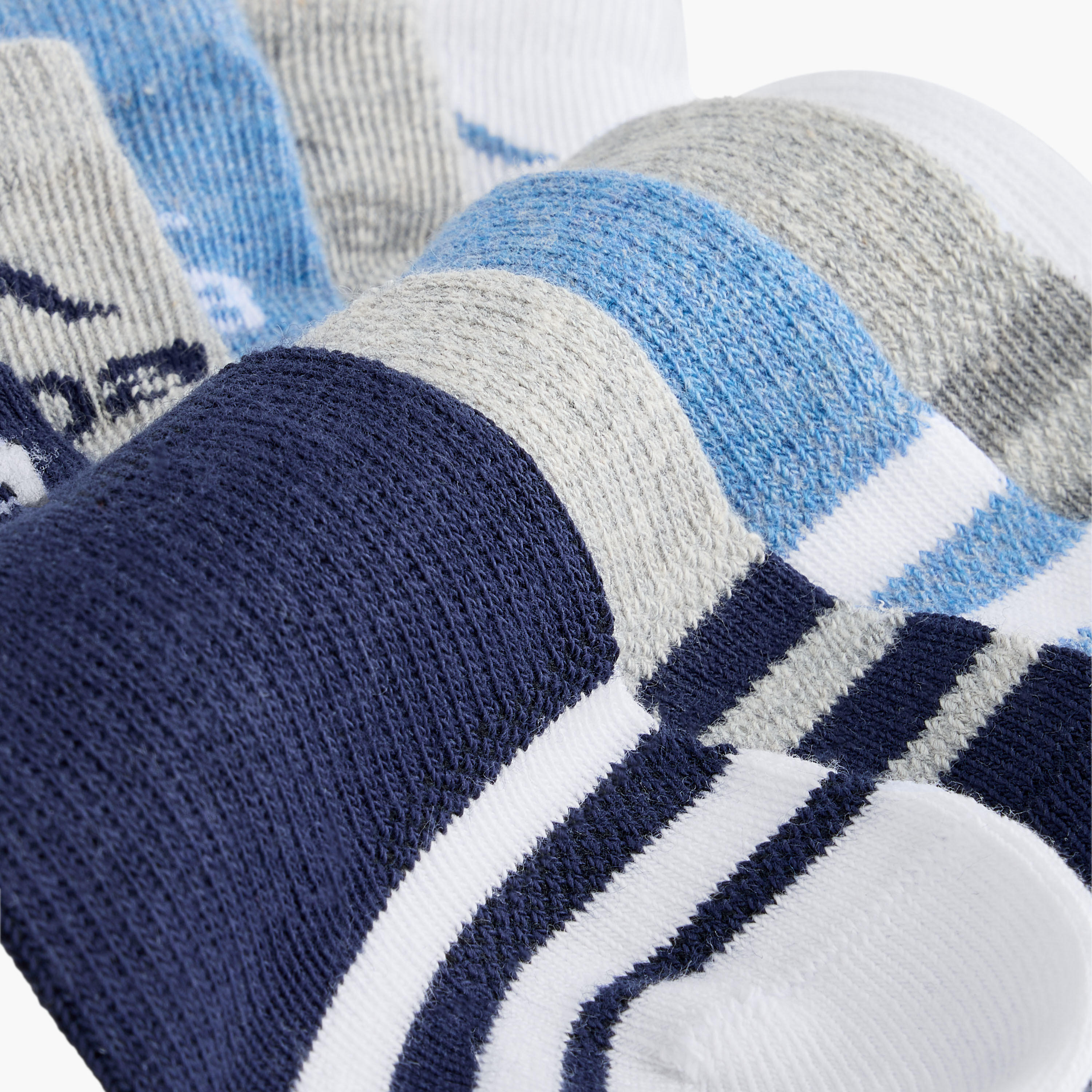 Kappa Logo Detail Ankle Length Socks - Set of 5-girls-accessories-socks-image-4