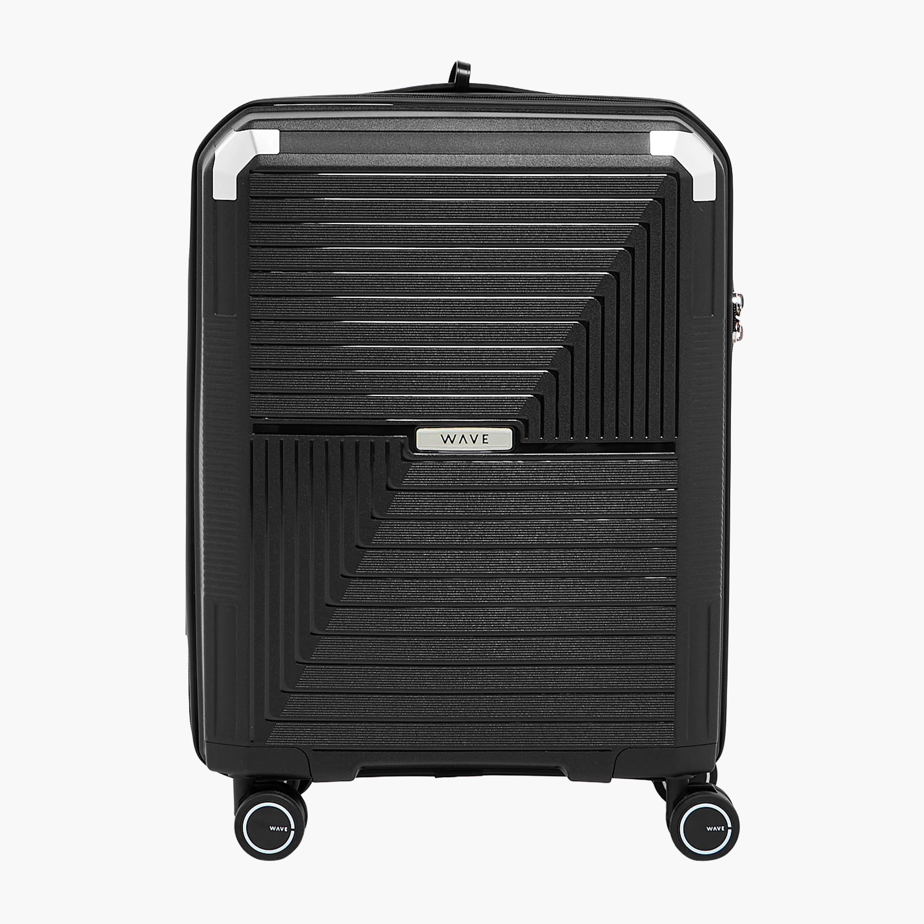 WAVE Textured Hardcase Trolley Bag with Retractable Handle-travel-luggagesandbags-luggage-image-2