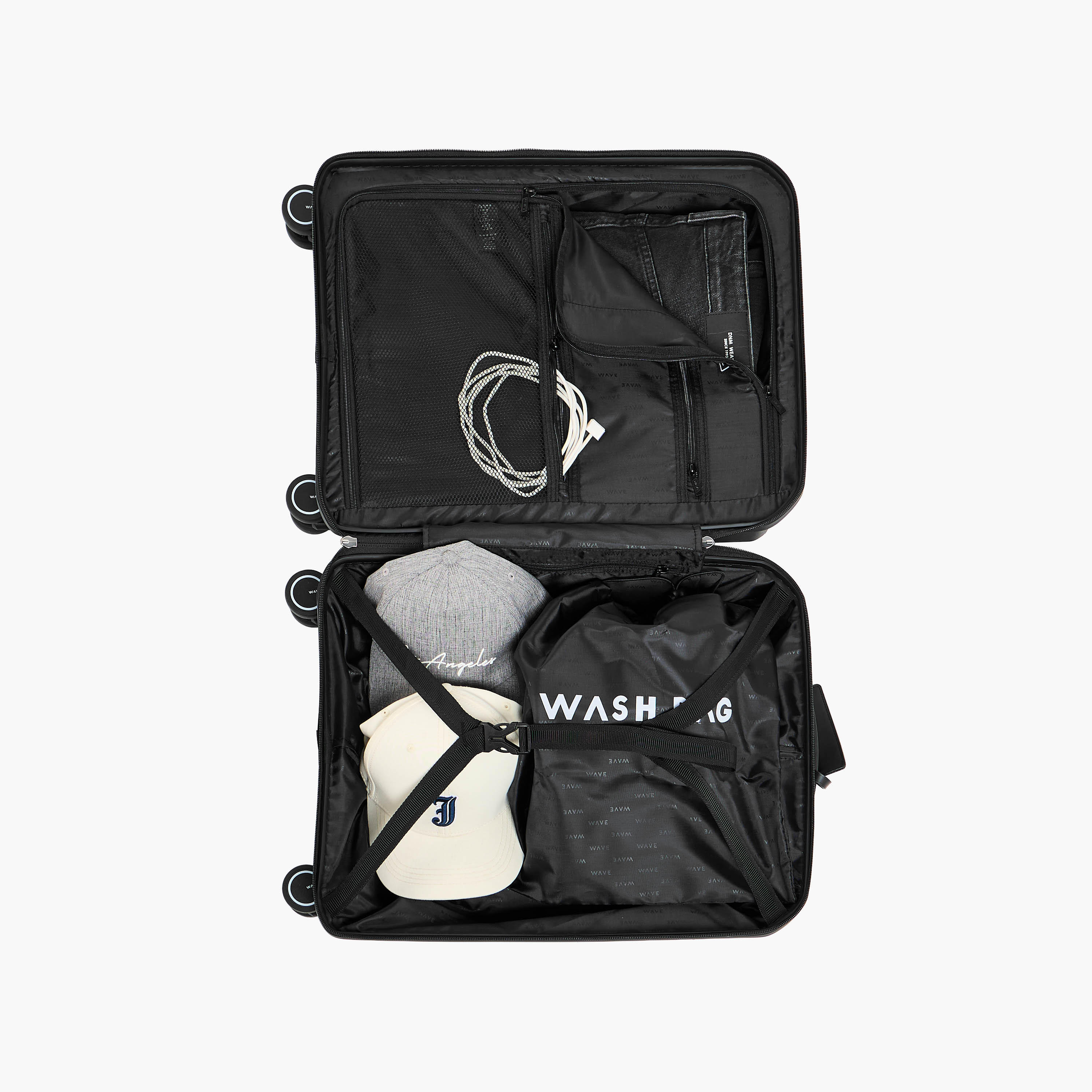 WAVE Textured Hardcase Trolley Bag with Retractable Handle-travel-luggagesandbags-luggage-image-9