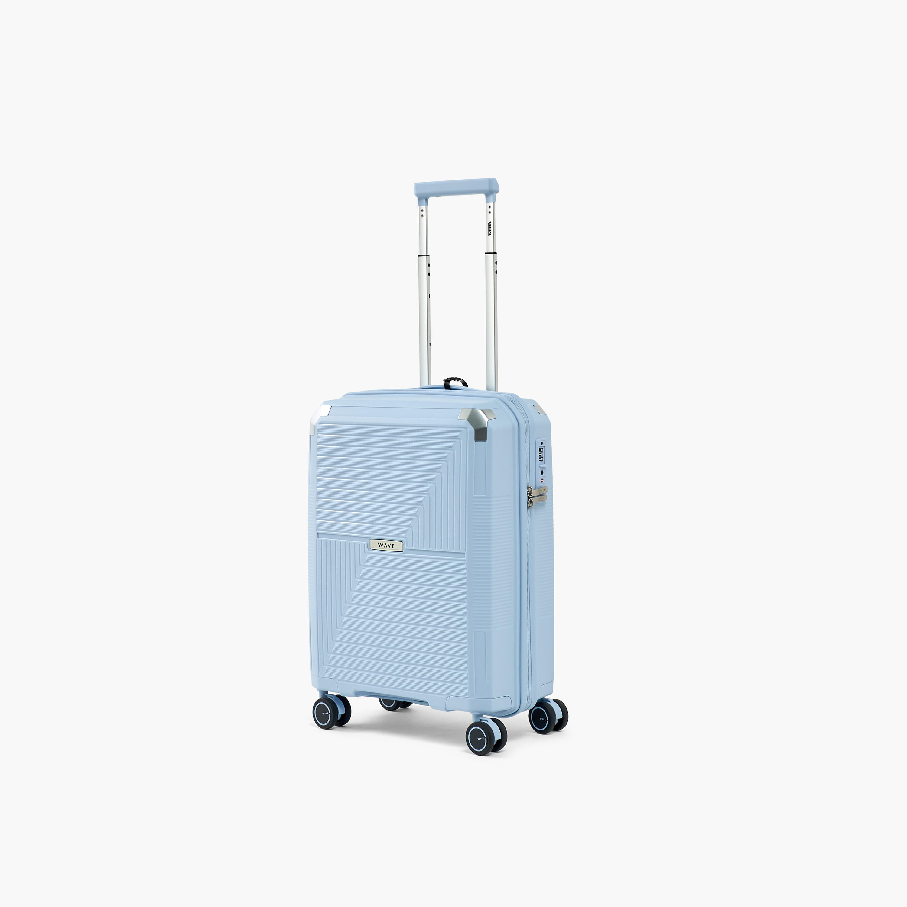WAVE Textured Hardcase Trolley Bag with Retractable Handle-travel-luggagesandbags-luggage-image-1