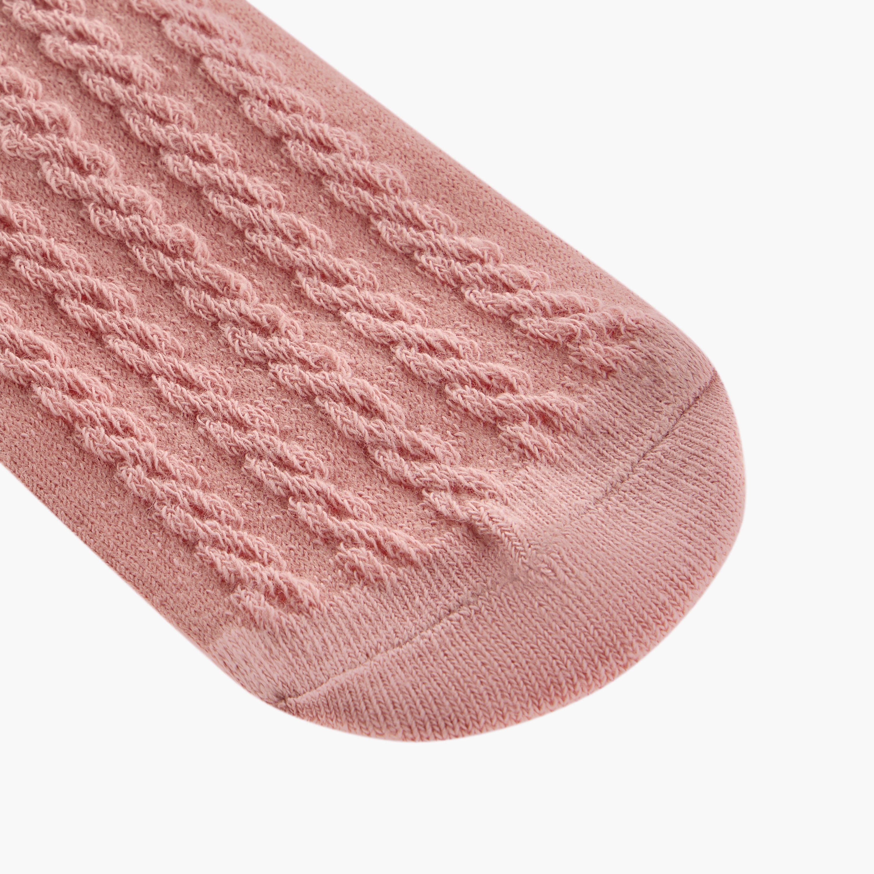 Barefeet Textured Ankle Length Socks - Set of 5-girls-accessories-socks-image-5