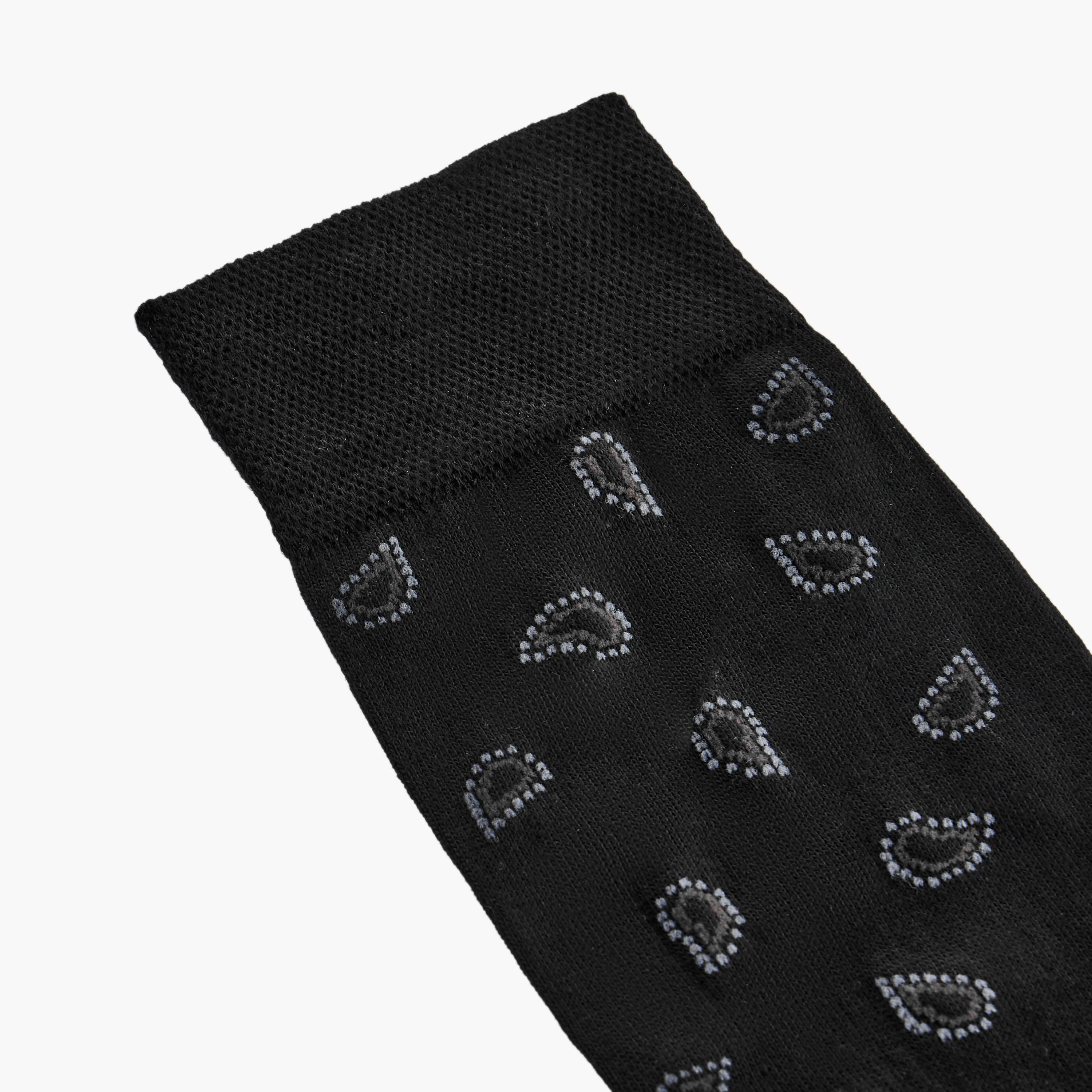 Duchini Printed Non Terry Crew Length Socks - Set of 3-men-socks-image-3