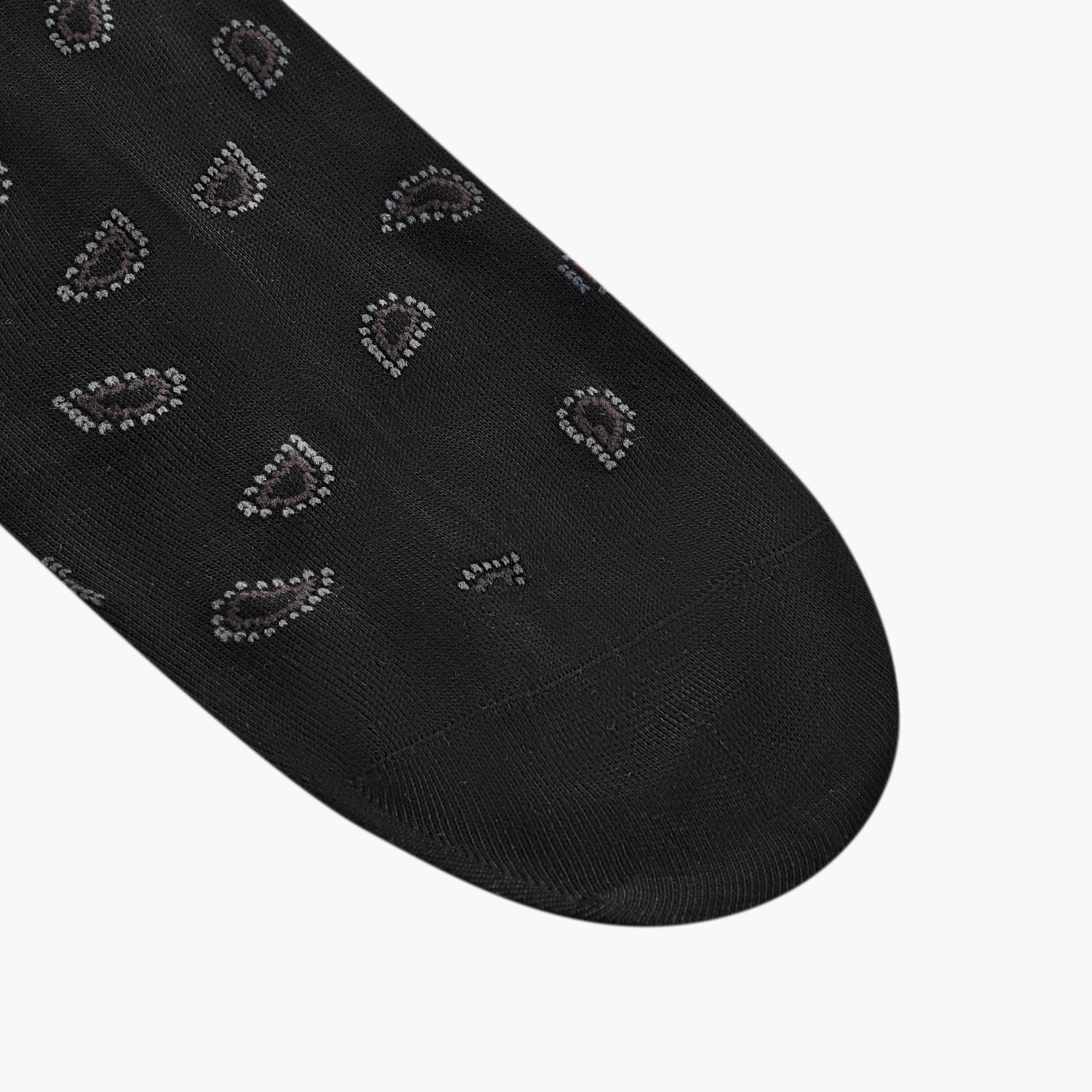 Duchini Printed Non Terry Crew Length Socks - Set of 3-men-socks-image-5