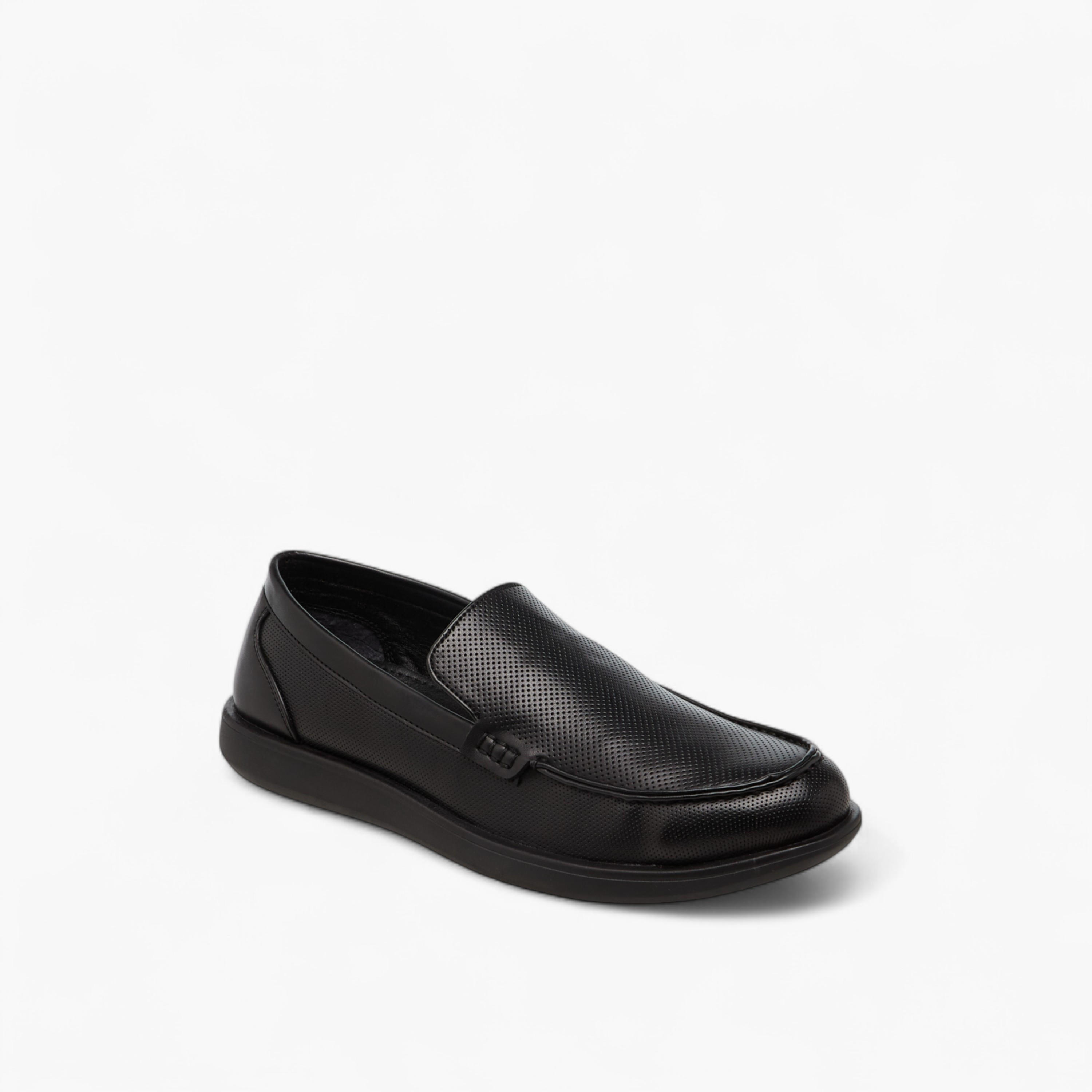 LBL by Shoexpress Textured Slip-On Loafers-men-shoes-loafersandmoccasins-image-2