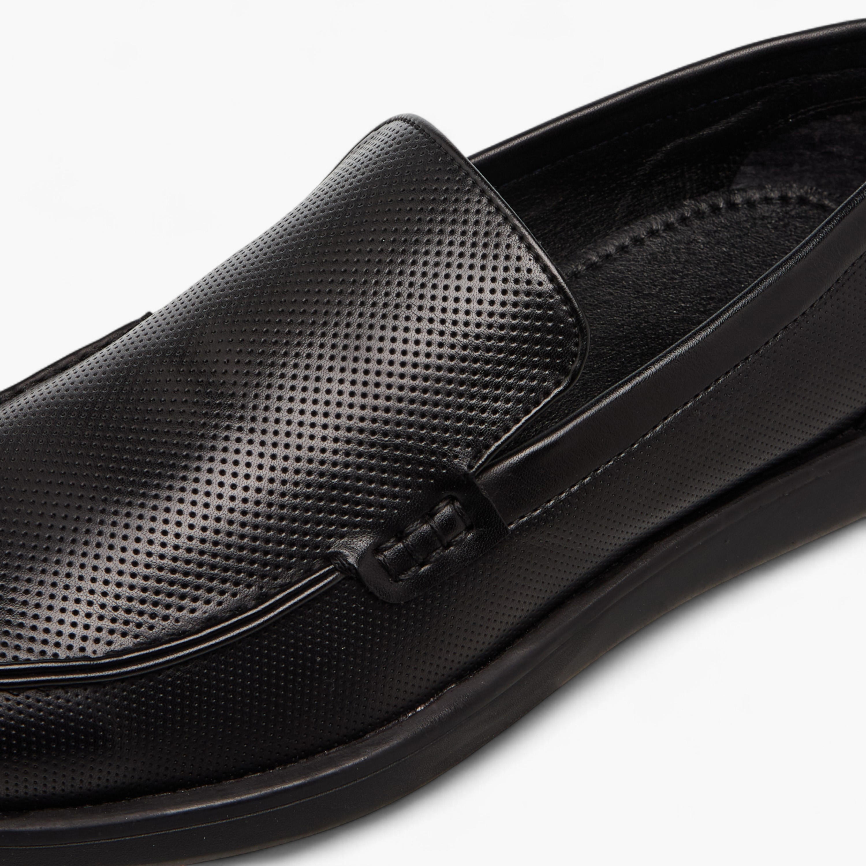 LBL by Shoexpress Textured Slip-On Loafers-men-shoes-loafersandmoccasins-image-4