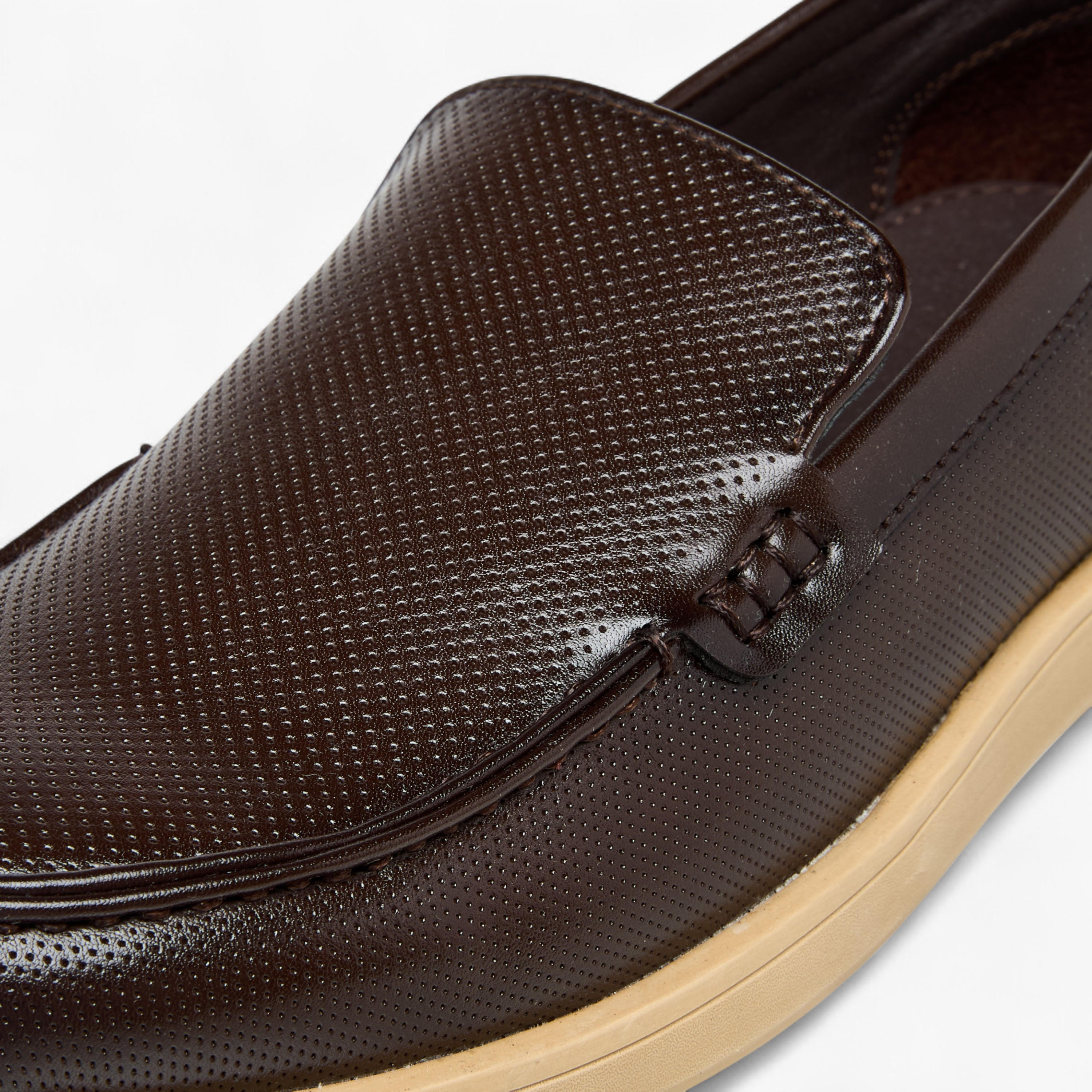 LBL by Shoexpress Textured Slip-On Loafers-men-shoes-loafersandmoccasins-image-4
