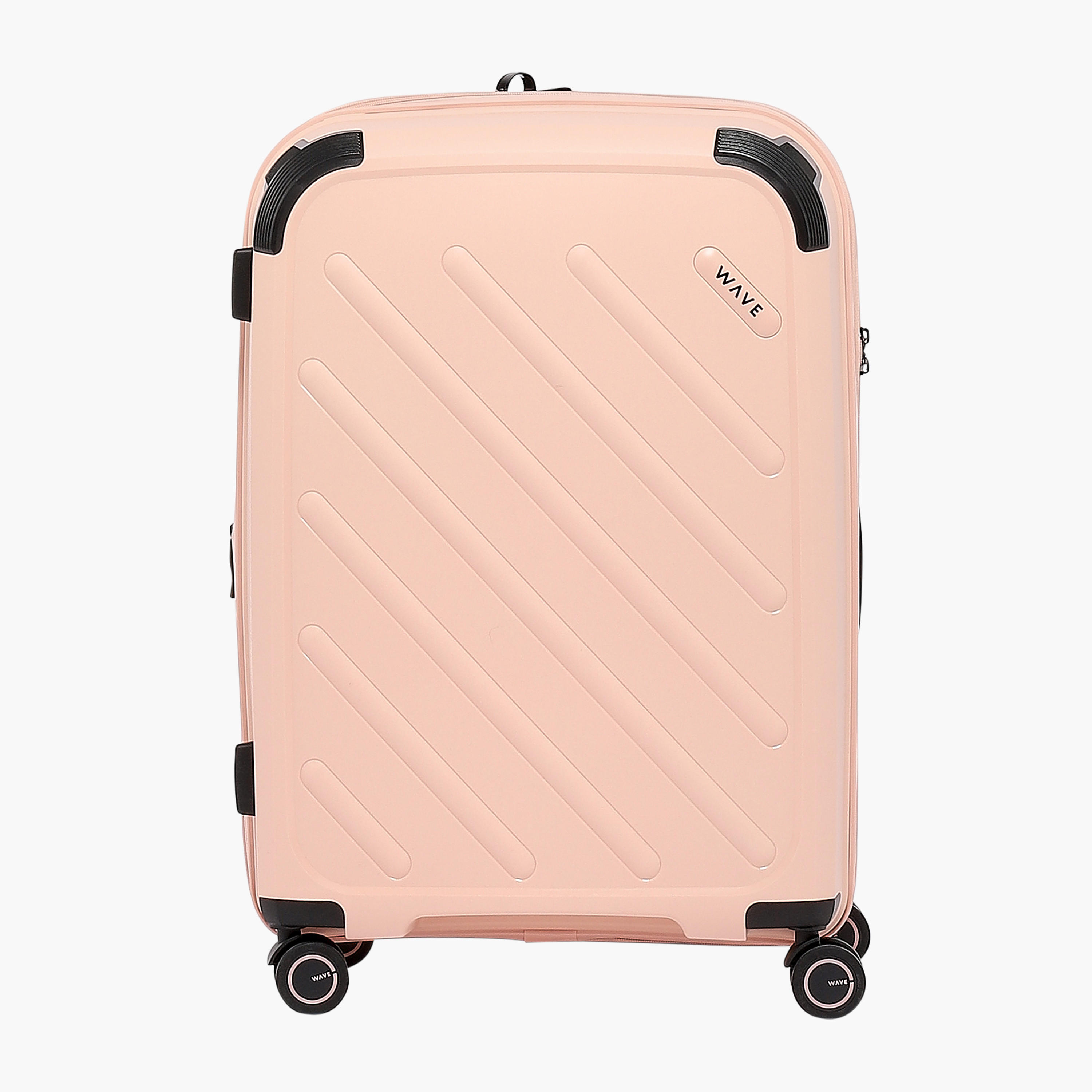 WAVE Solid Hardcase Trolley Bag with Retractable Handle - 24 Inches Check-in Bag-travel-luggagesandbags-luggage-image-2