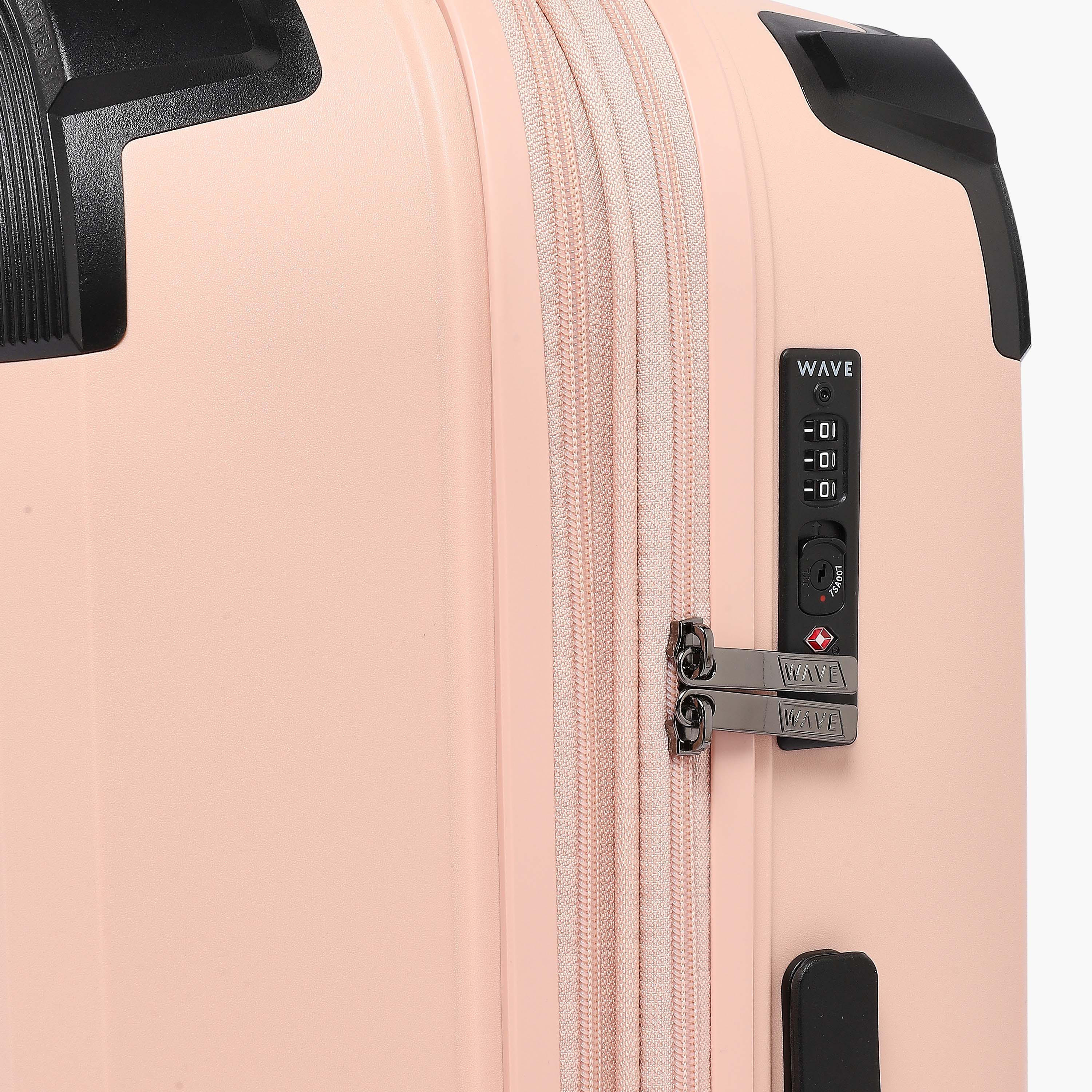 WAVE Solid Hardcase Trolley Bag with Retractable Handle - 24 Inches Check-in Bag-travel-luggagesandbags-luggage-image-4