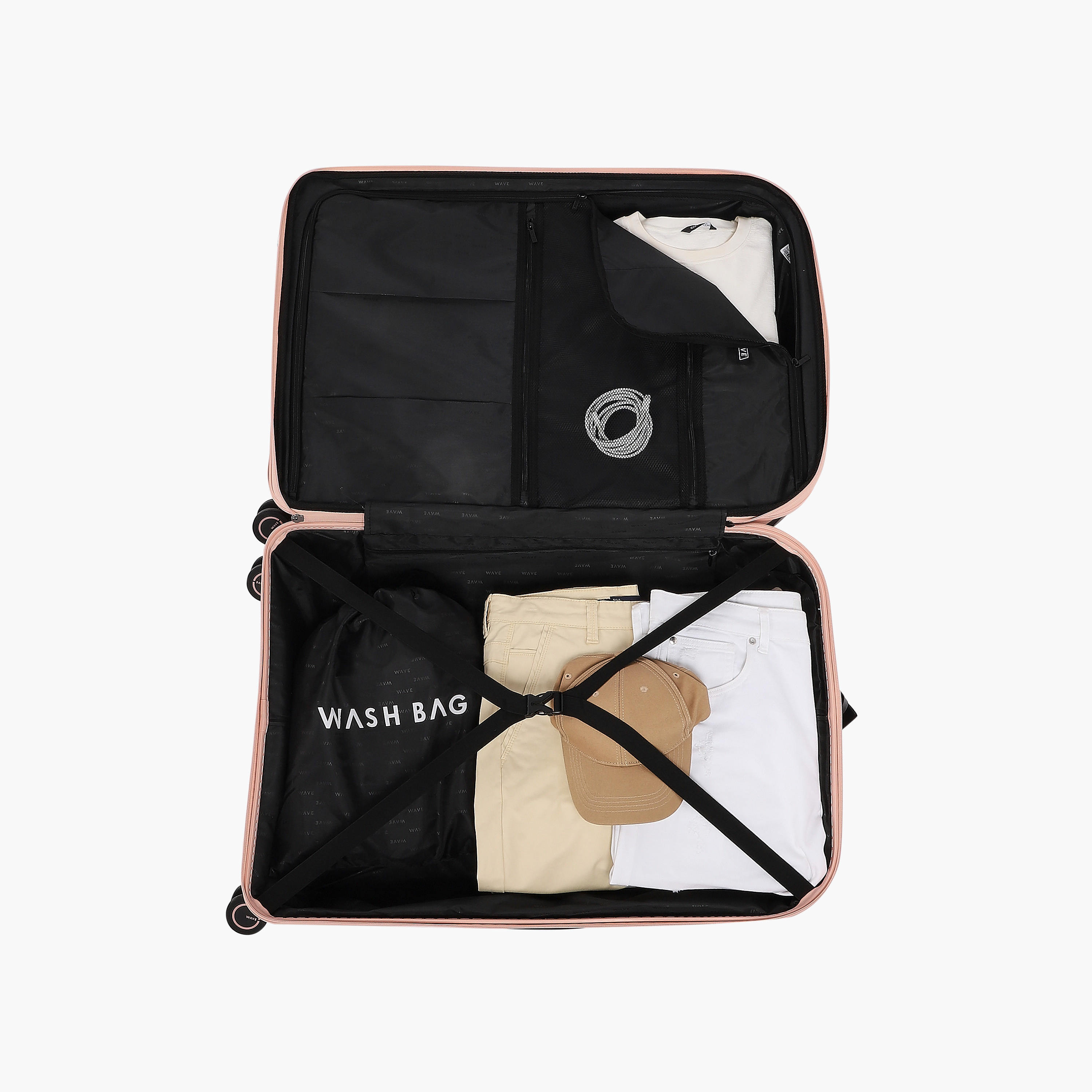 WAVE Solid Hardcase Trolley Bag with Retractable Handle - 24 Inches Check-in Bag-travel-luggagesandbags-luggage-image-8