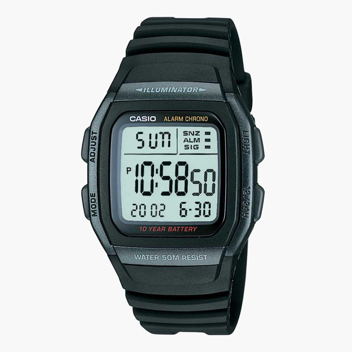 Casio Men's Resin Strap Digital Wrist Watch W-96H-1BVDF-men-watchesandjewellery-watches-image-1