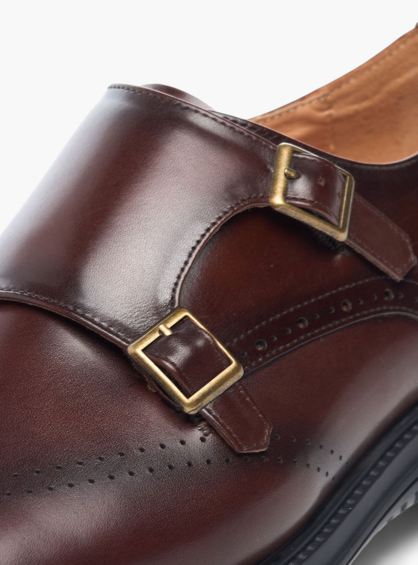 حذاء مونك جلد بارز الملمس سهل الارتداء من لو كونفورت-men-shoes-formalshoes-image-4