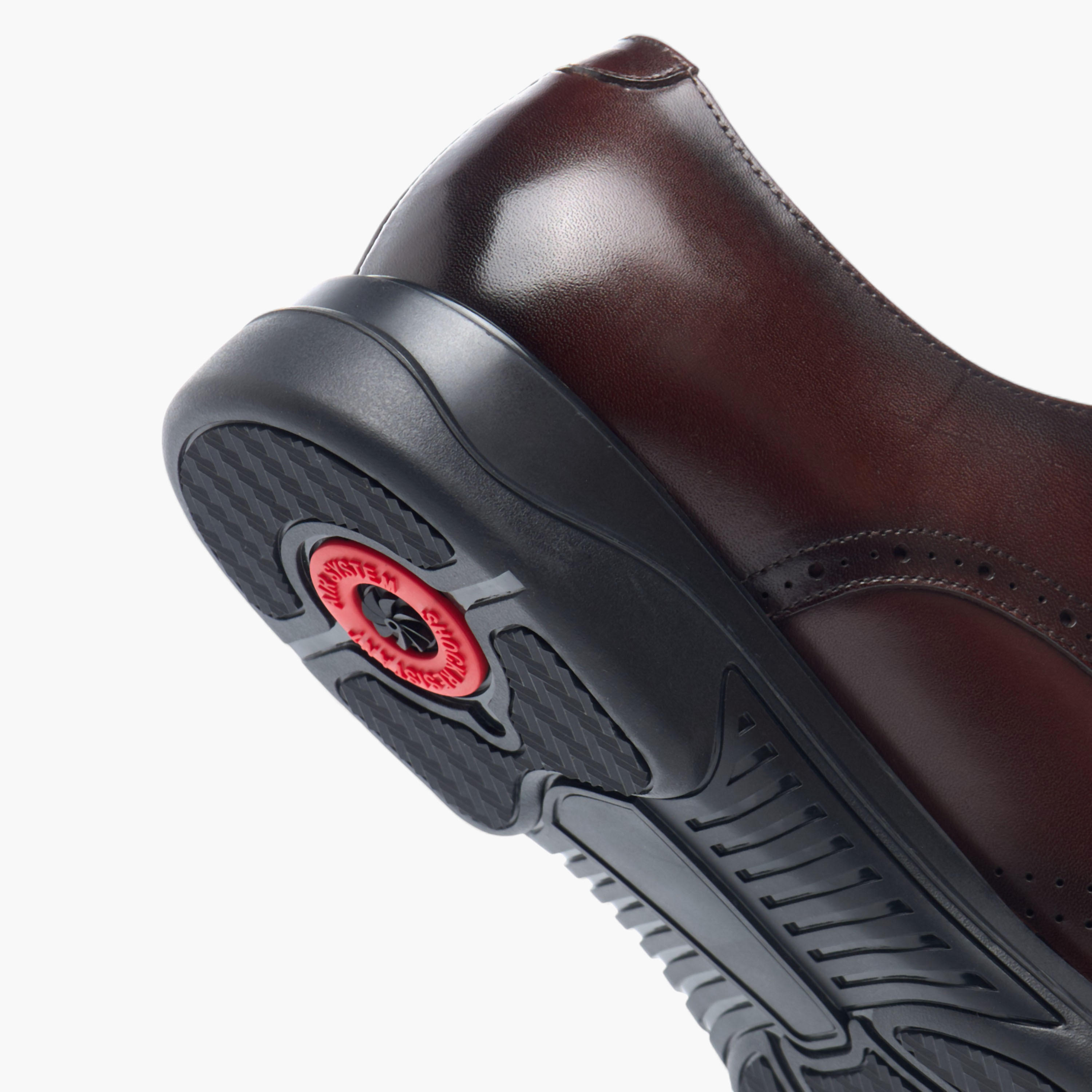 حذاء مونك جلد بارز الملمس سهل الارتداء من لو كونفورت-men-shoes-formalshoes-image-5