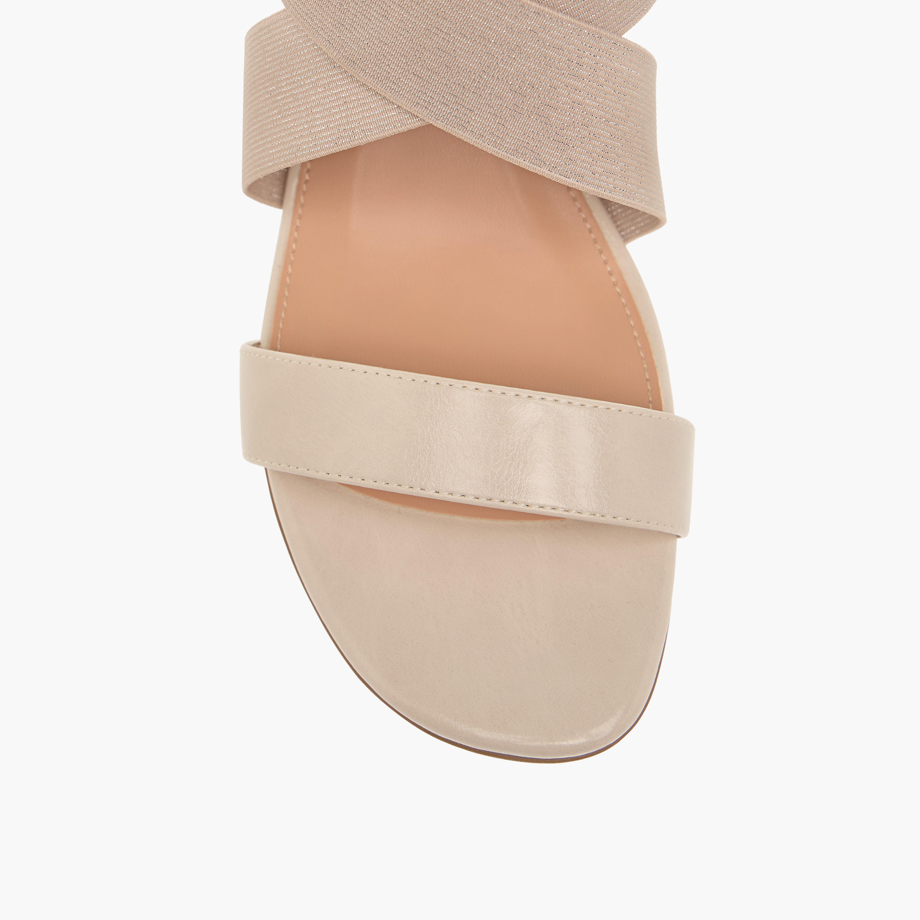Celeste Women's Solid Cross Strap Sandals with Wedge Heels-women-shoes-sandals-heeled-image-4