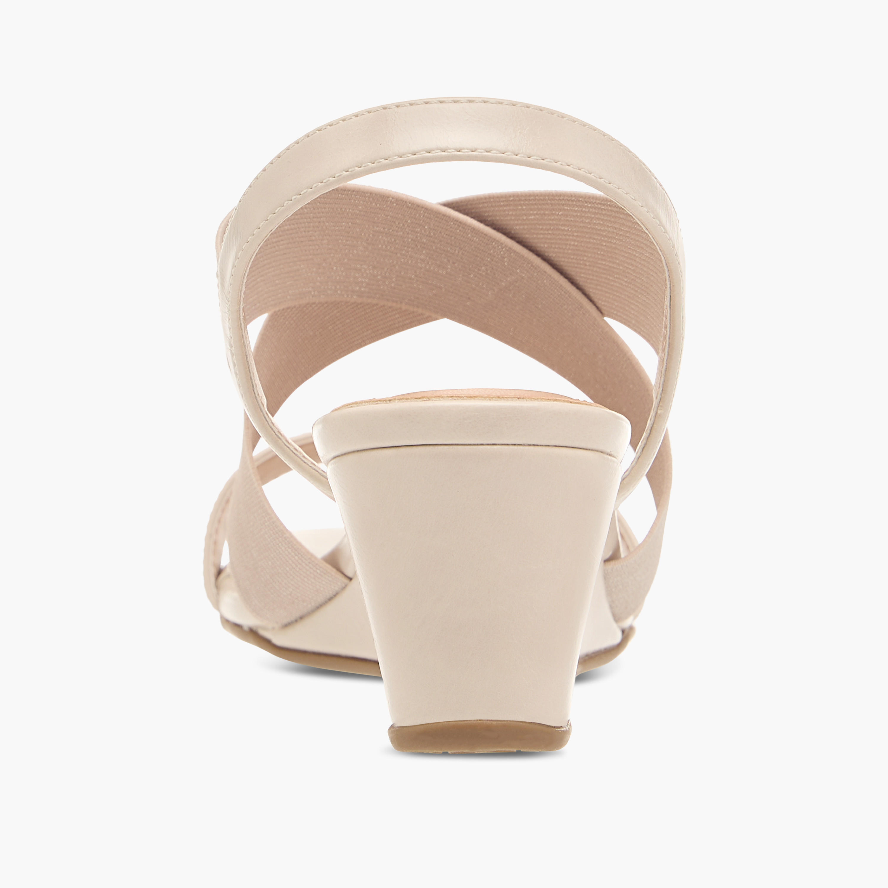 Celeste Women's Solid Cross Strap Sandals with Wedge Heels-women-shoes-sandals-heeled-image-10