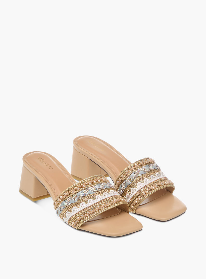 Celeste Women's Embellished Slip-On Sandals with Block Heels-women-shoes-sandals-heeled-image-1