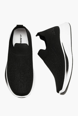 Oaklan by Shoexpress Embellished Slip-On Sports Shoes with Pull Tabs-women-image-1