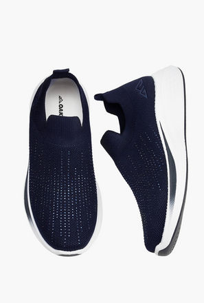 Oaklan by Shoexpress Embellished Slip-On Sports Shoes with Pull Tabs-women-image-1