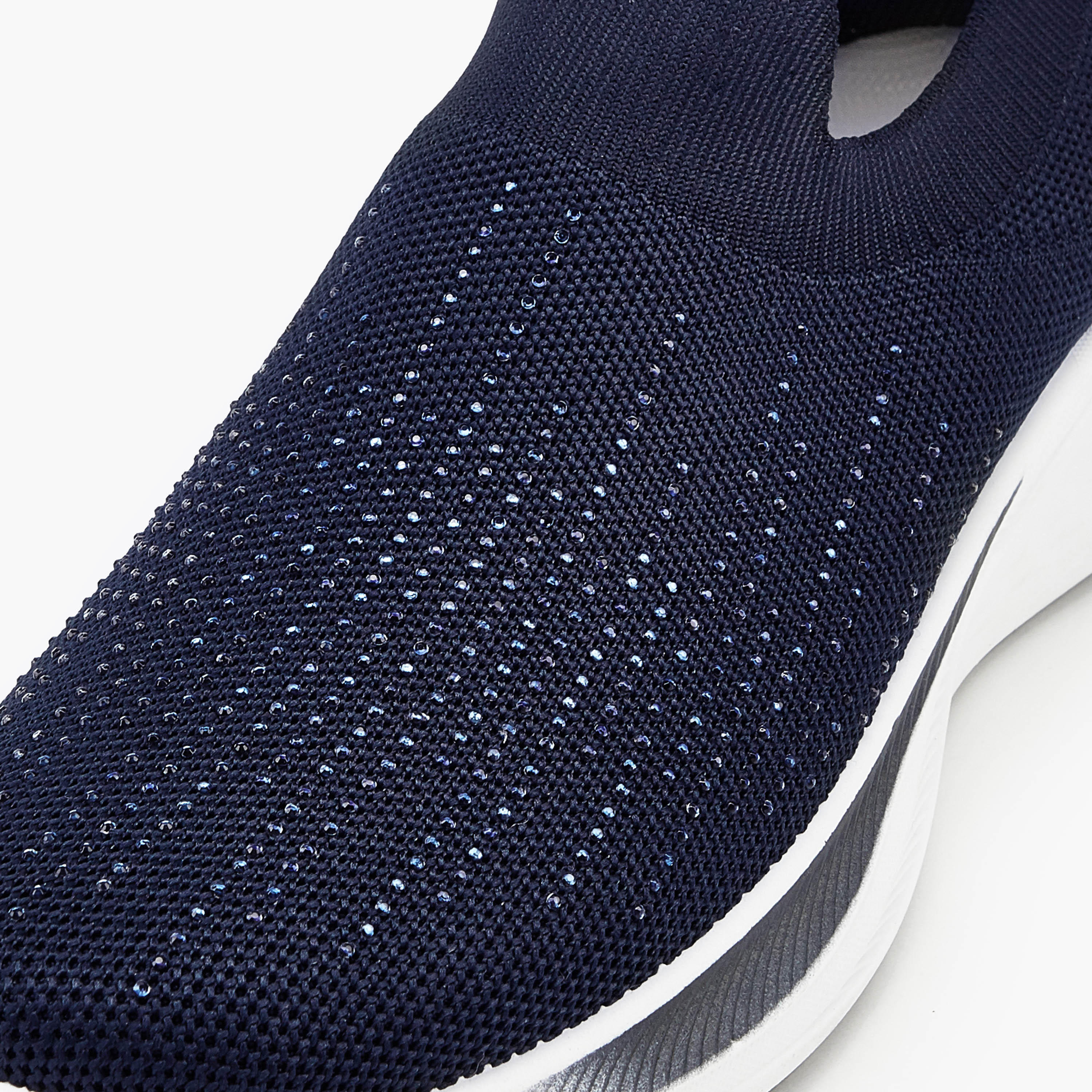 Oaklan by Shoexpress Embellished Slip-On Sports Shoes with Pull Tabs-sports-women-shoes-image-5
