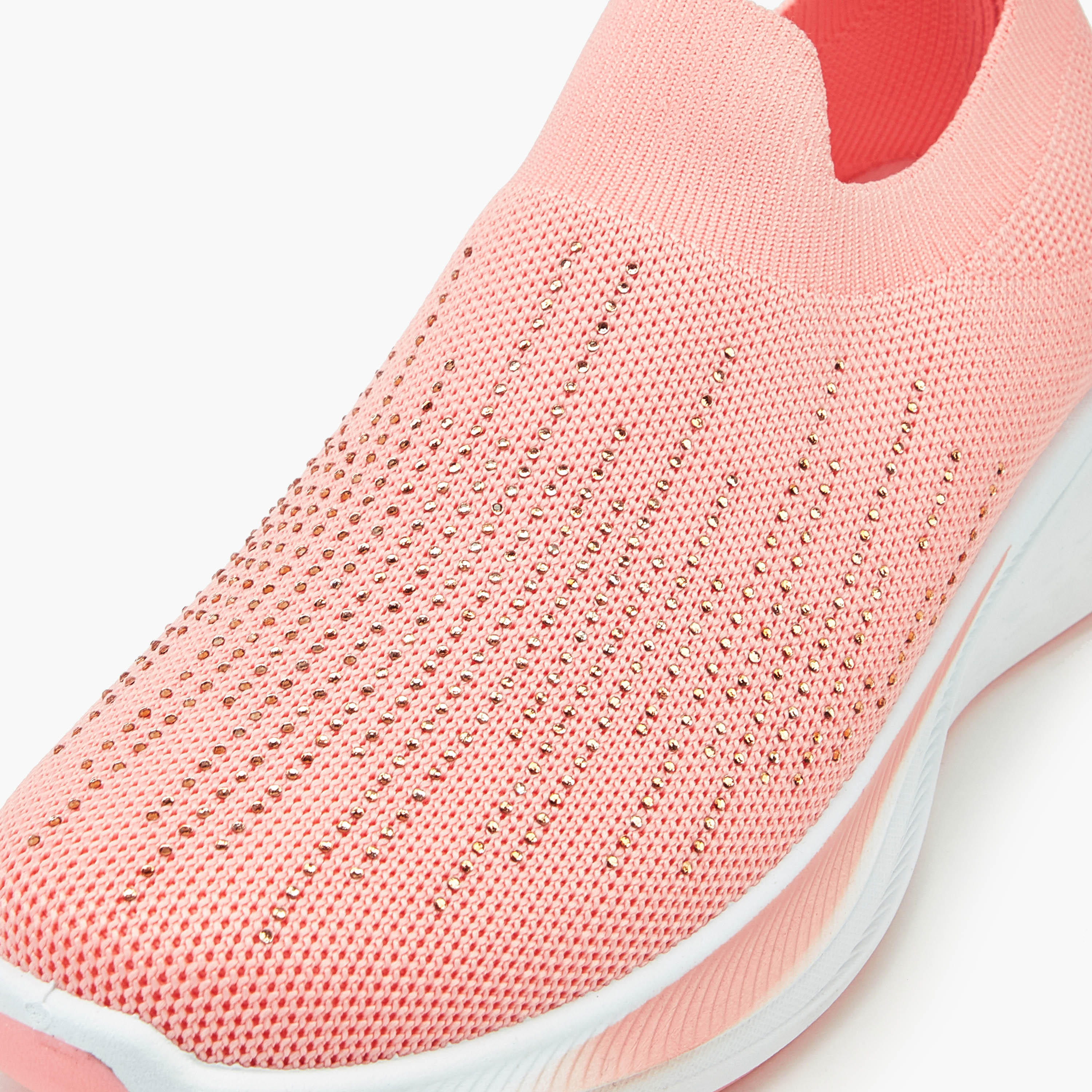 Oaklan by Shoexpress Embellished Slip-On Sports Shoes with Pull Tabs-women-shoes-sneakers-image-5