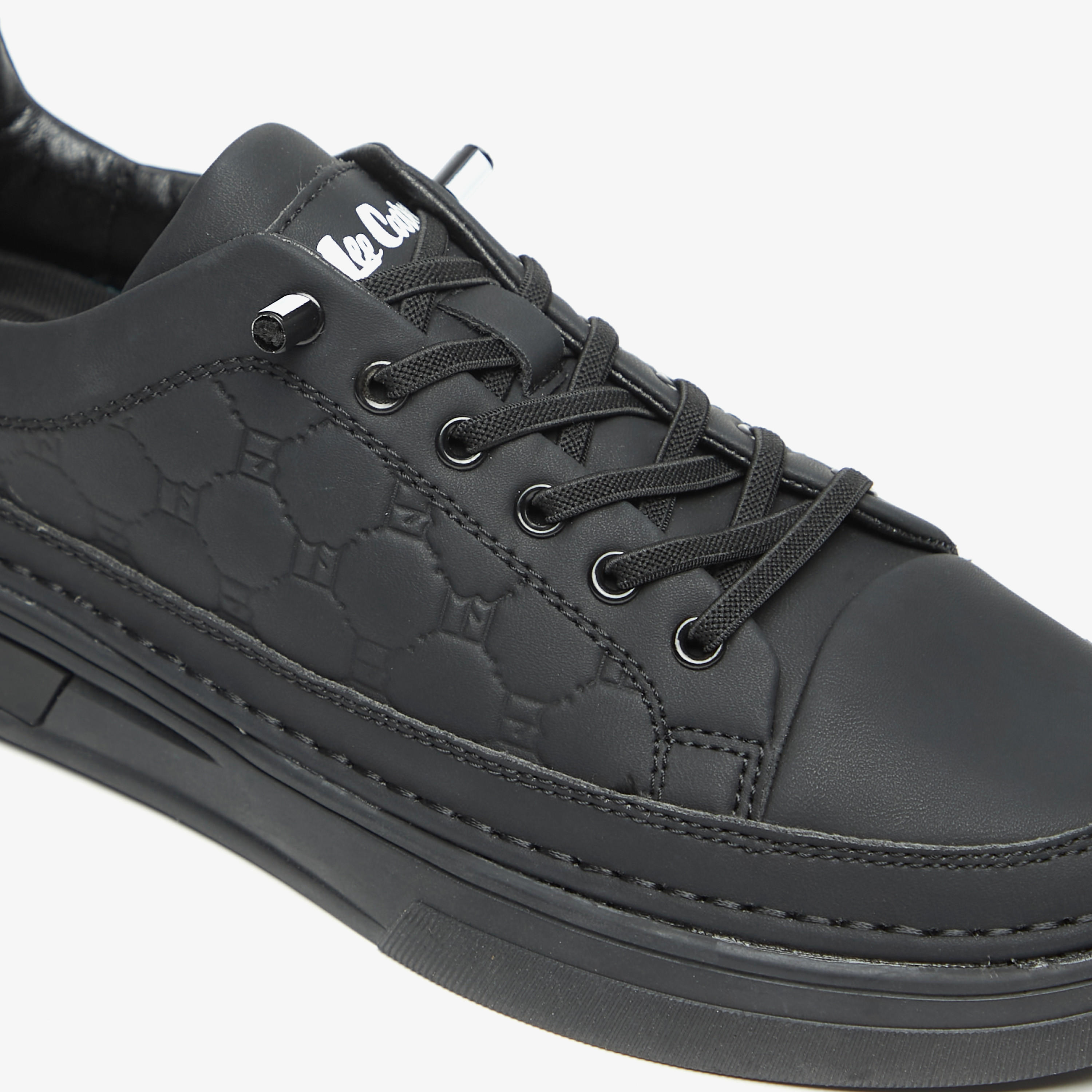Lee Cooper Men's Textured Lace-Up Low Ankle Sneakers-men-shoes-sneakers-image-5