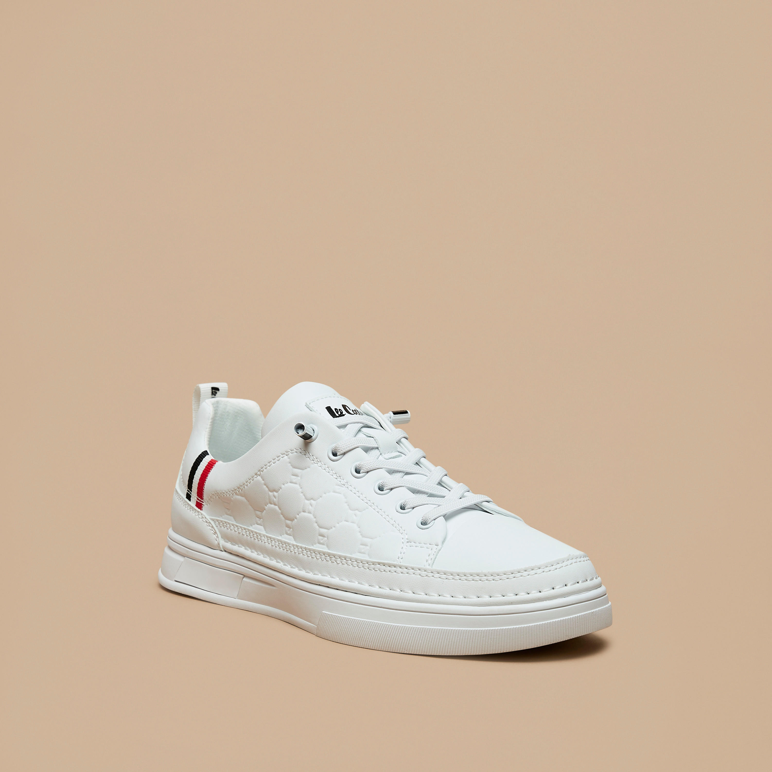 حذاء سنيكرز بارز الملمس برباط إغلاق وكاحل منخفض للرجال من لي كوبر-men-shoes-sneakers-image-5