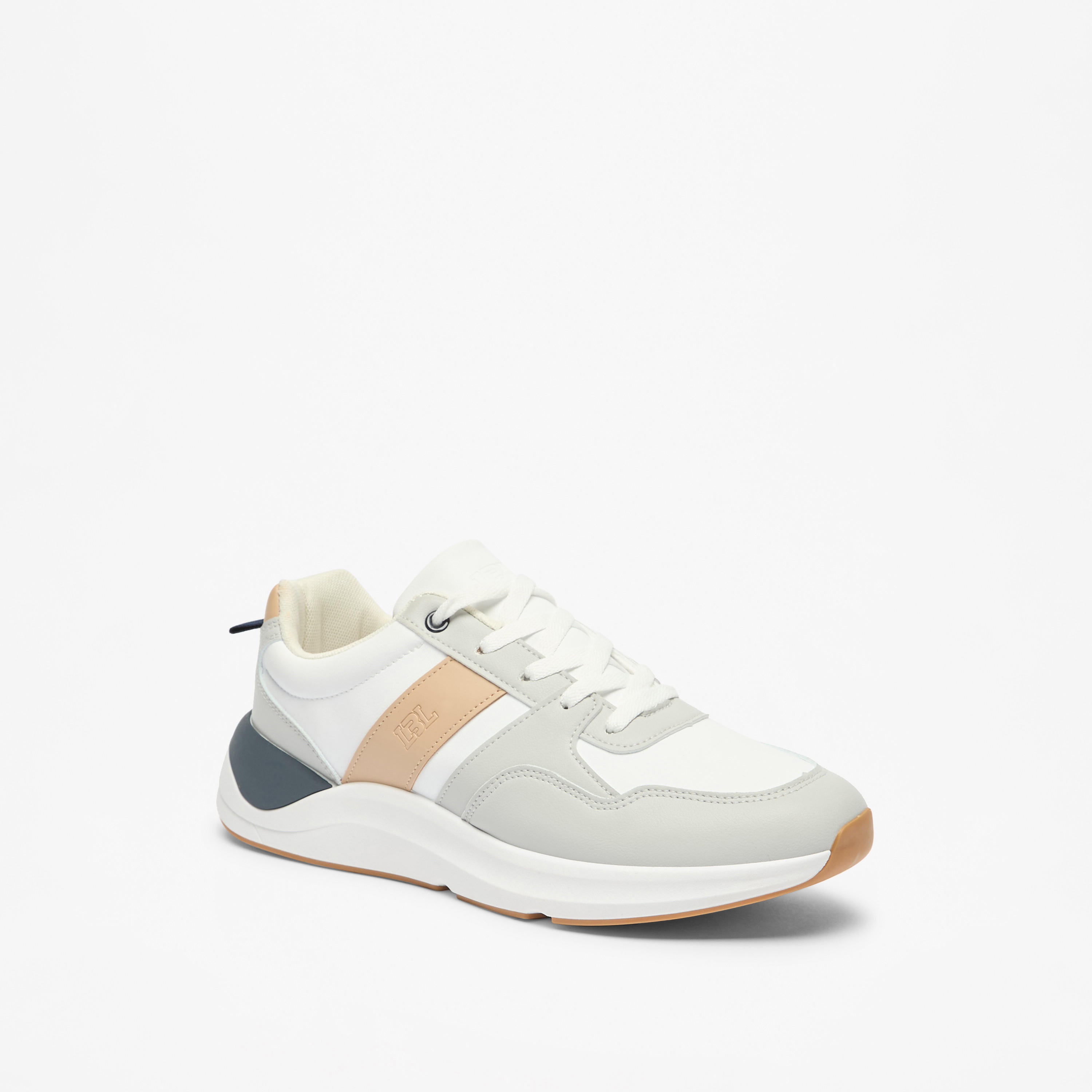 LBL by Shoexpress Colourblock Sneakers with Lace-Up Closure-men-shoes-sneakers-image-1