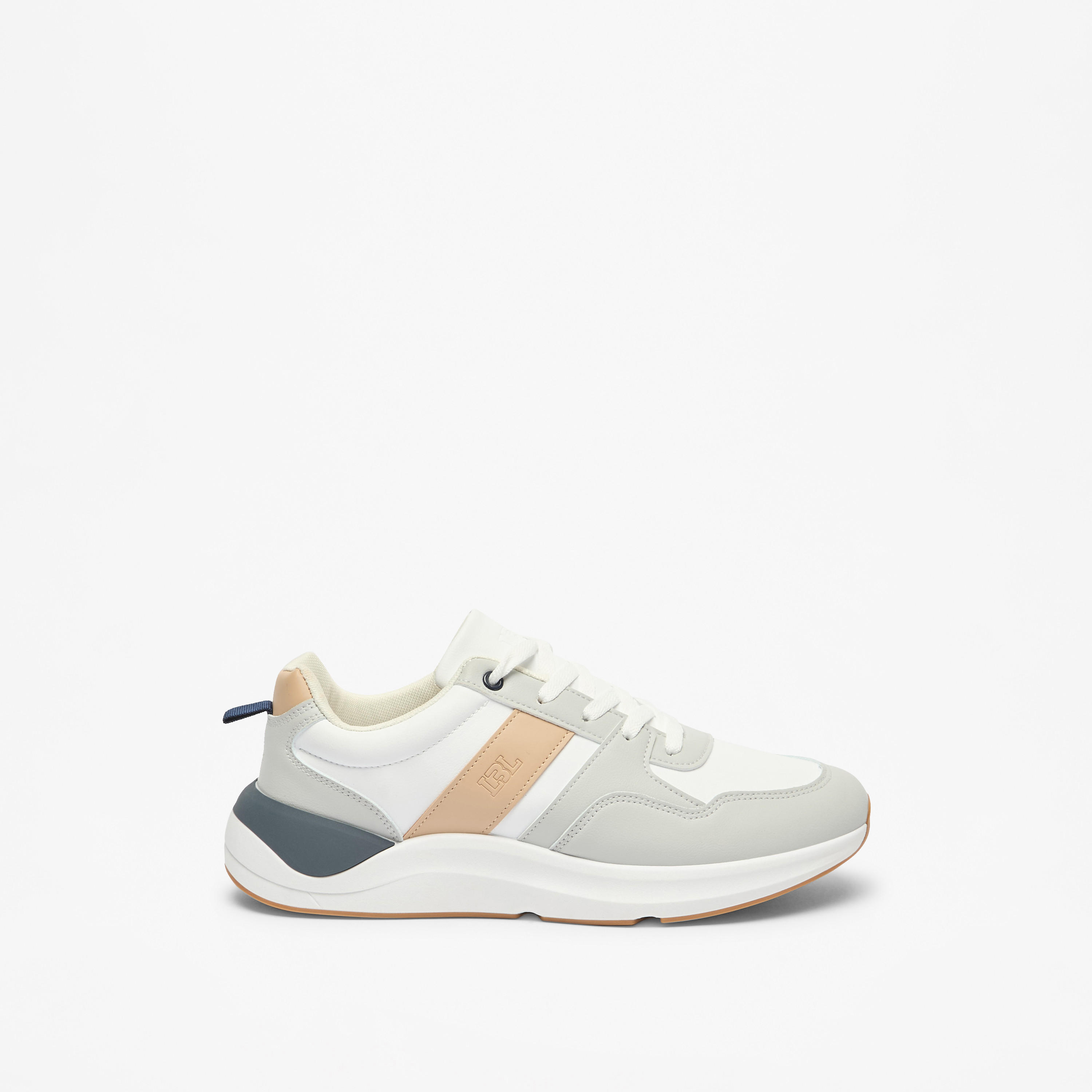 LBL by Shoexpress Colourblock Sneakers with Lace-Up Closure-men-shoes-sneakers-image-3