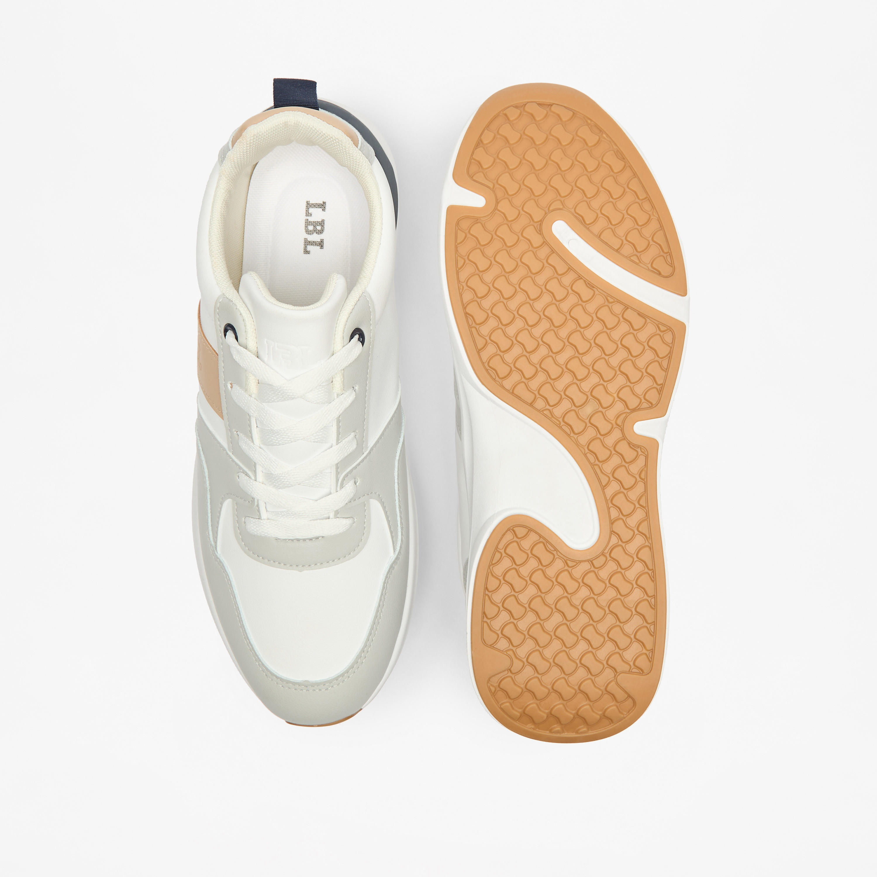 LBL by Shoexpress Colourblock Sneakers with Lace-Up Closure-men-shoes-sneakers-image-4