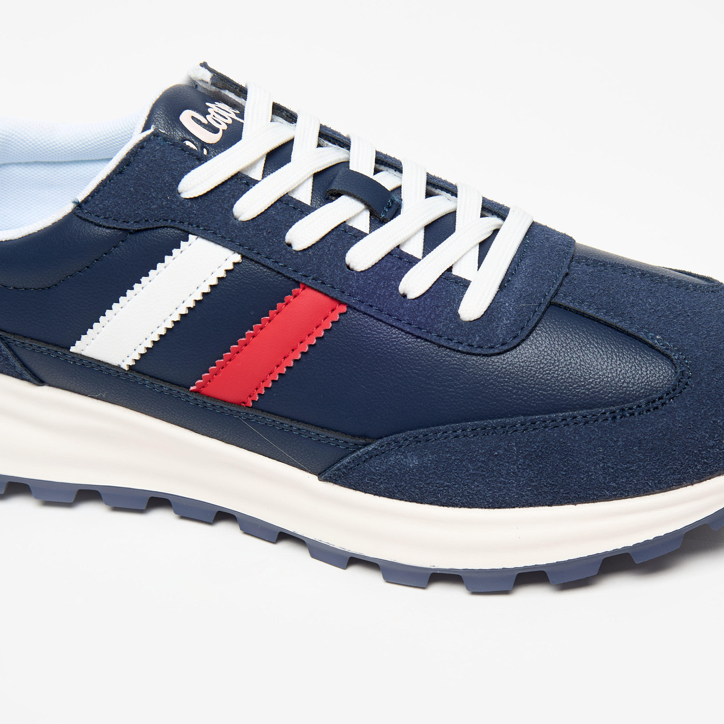 Lee Cooper Men's Panelled Lace-Up Low Ankle Sneakers-men-shoes-sneakers-image-5