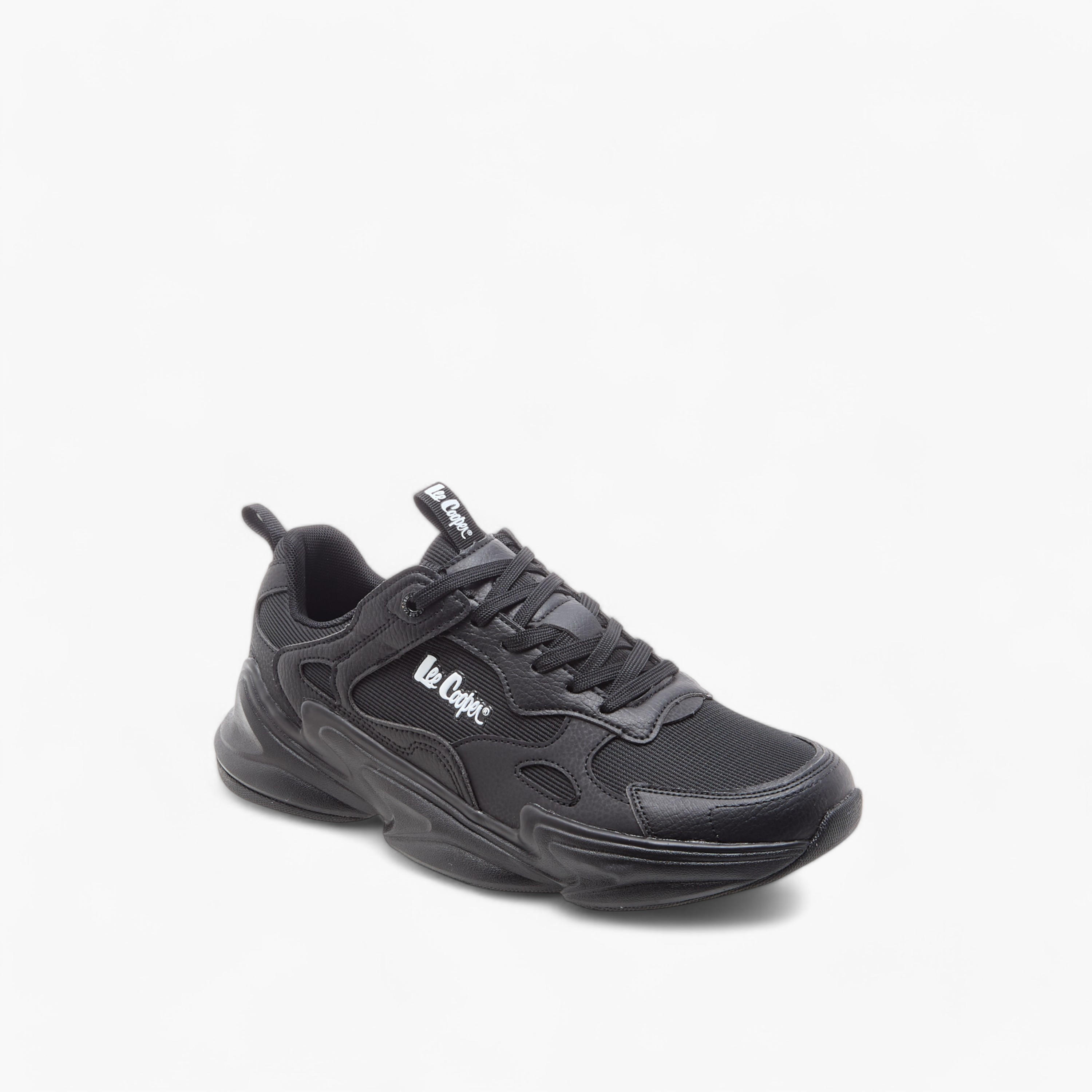 Lee Cooper Men's Panelled Sports Shoes with Lace-Up Closure-sports-men-shoes-image-2